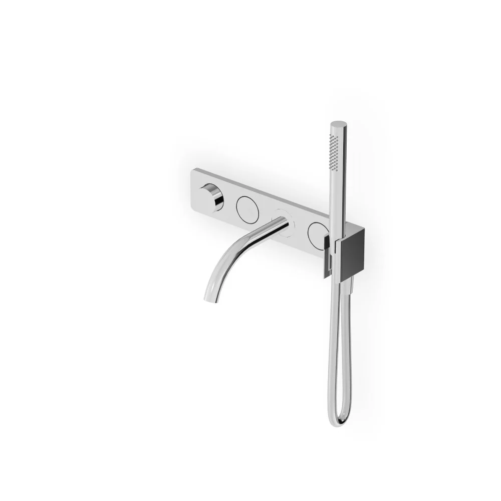 Zucchetti Hoop 2-Button Thermostatic Bath/Shower Mixer ZHO825