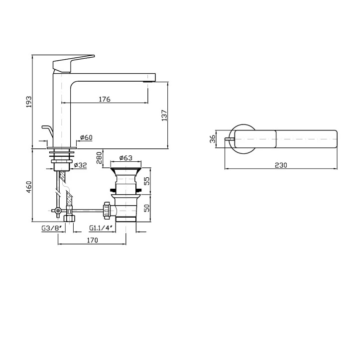 Zucchetti Jingle Single-lever basin mixer with aerator ZIN690