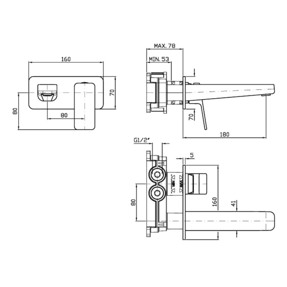 Zucchetti Jingle Single-lever basin mixer with aerator ZIN690