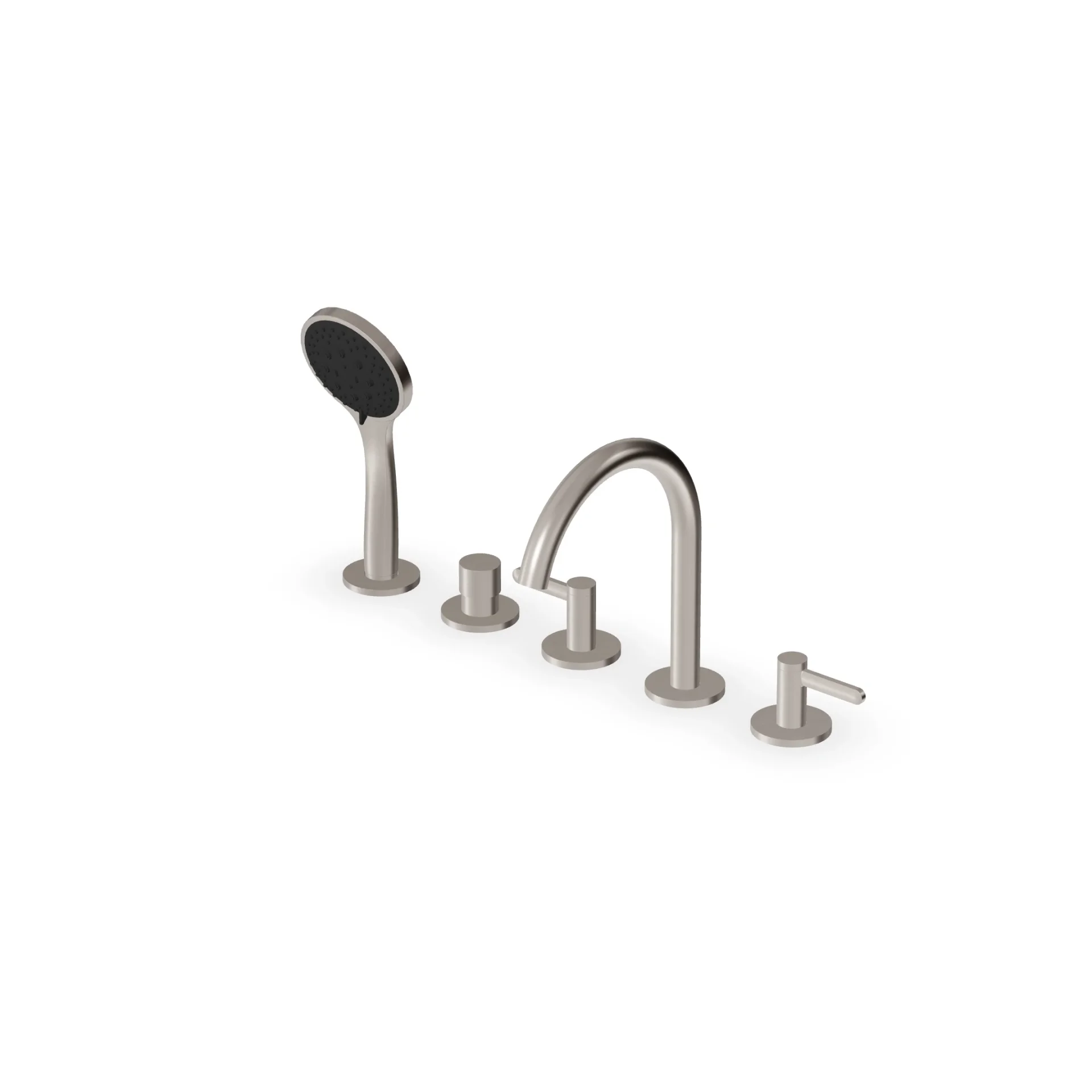 Zucchetti Isy22 5-hole deck-mounted bath mixer ZIS3513