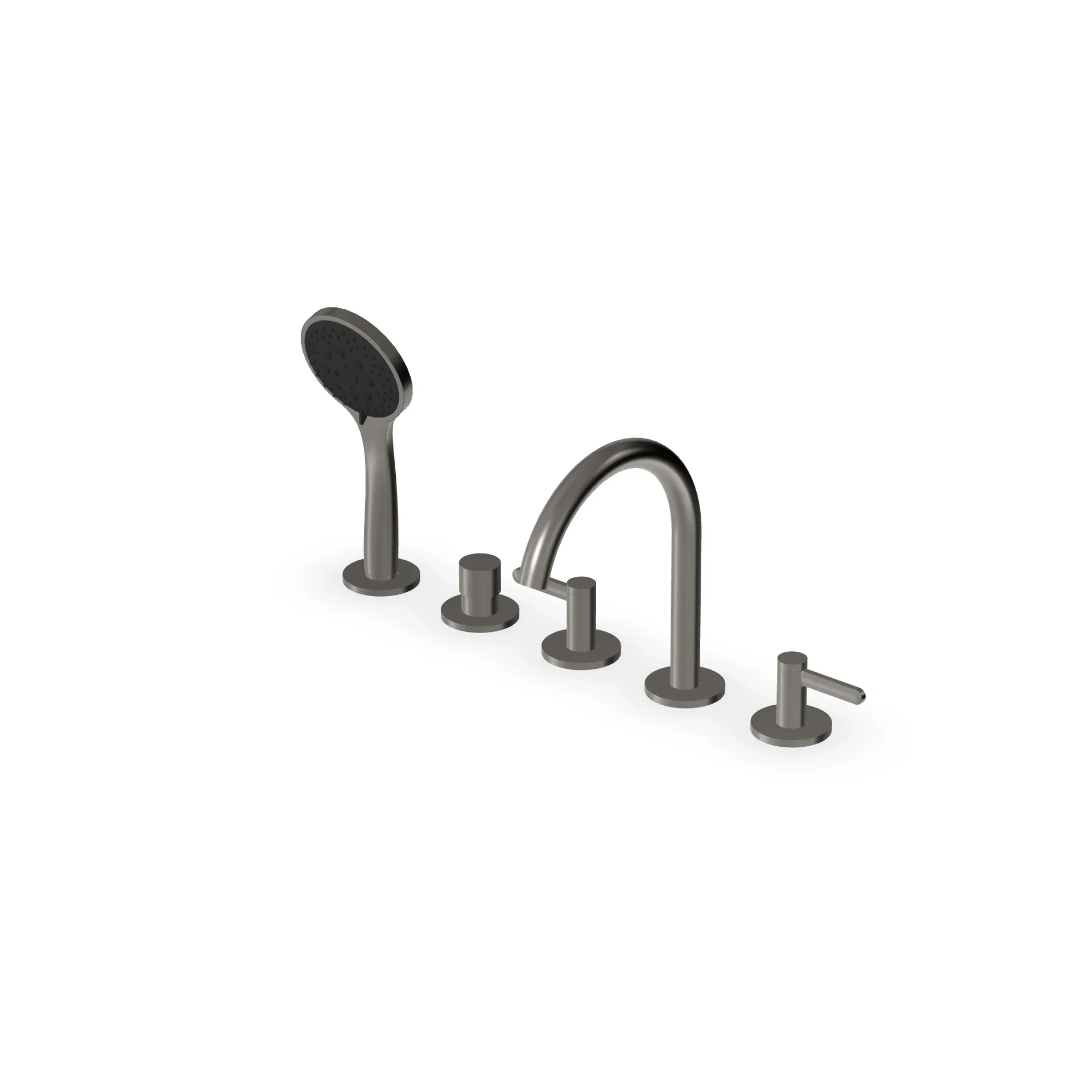 Zucchetti Isy22 5-hole deck-mounted bath mixer ZIS3513