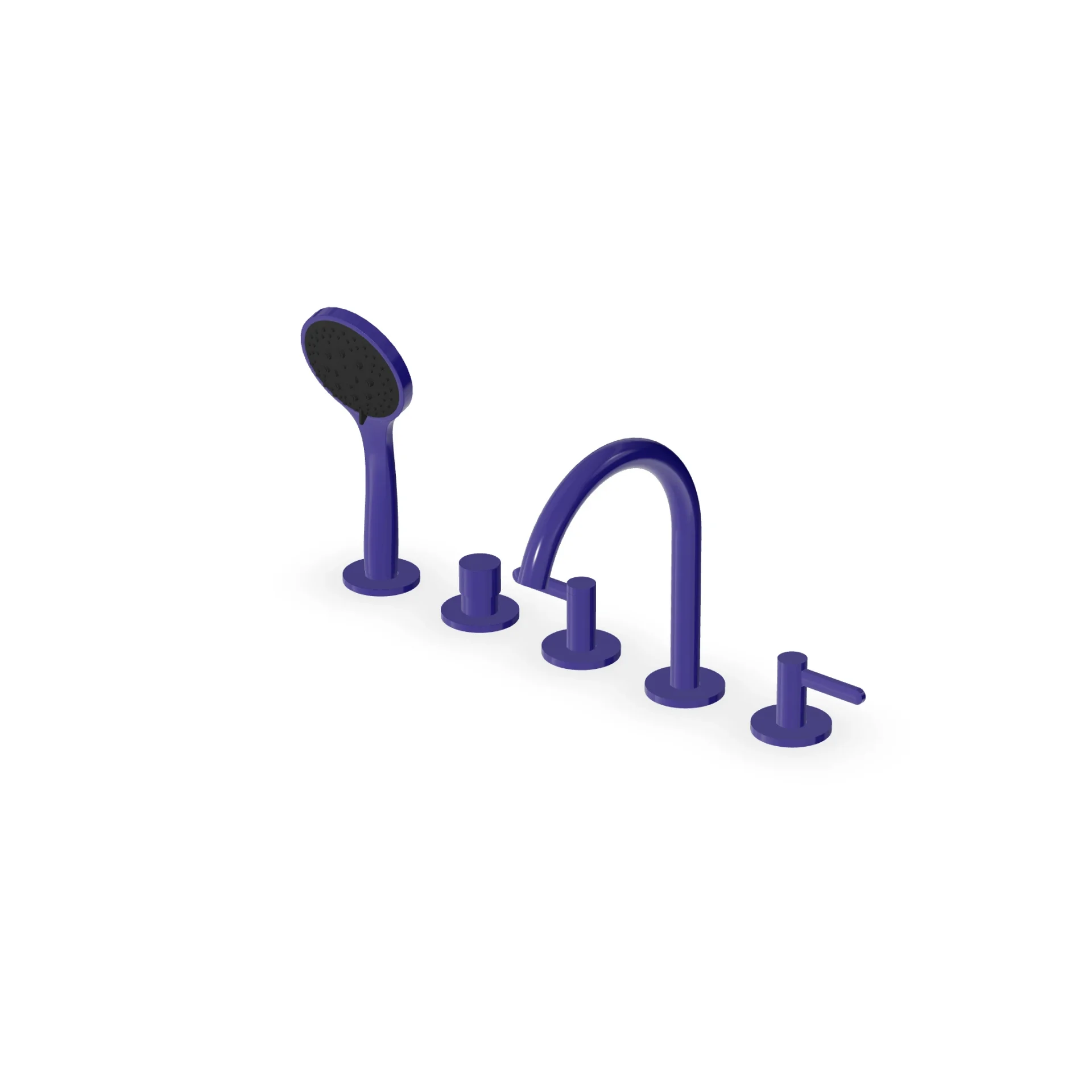 Zucchetti Isy22 5-hole deck-mounted bath mixer ZIS3513