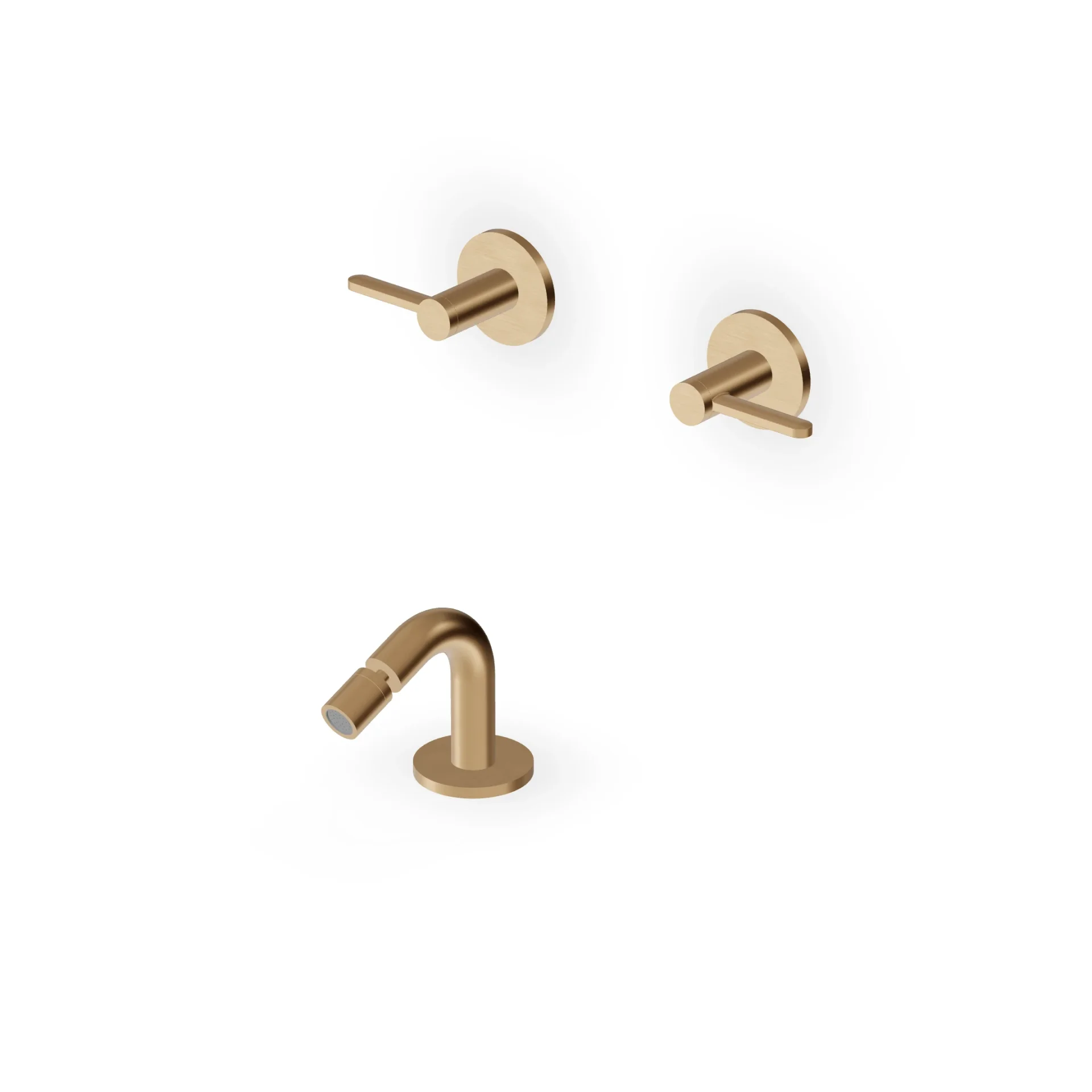Zucchetti Isy22 Bidet Mixer with Deck-Mounted Spout ZIS3751