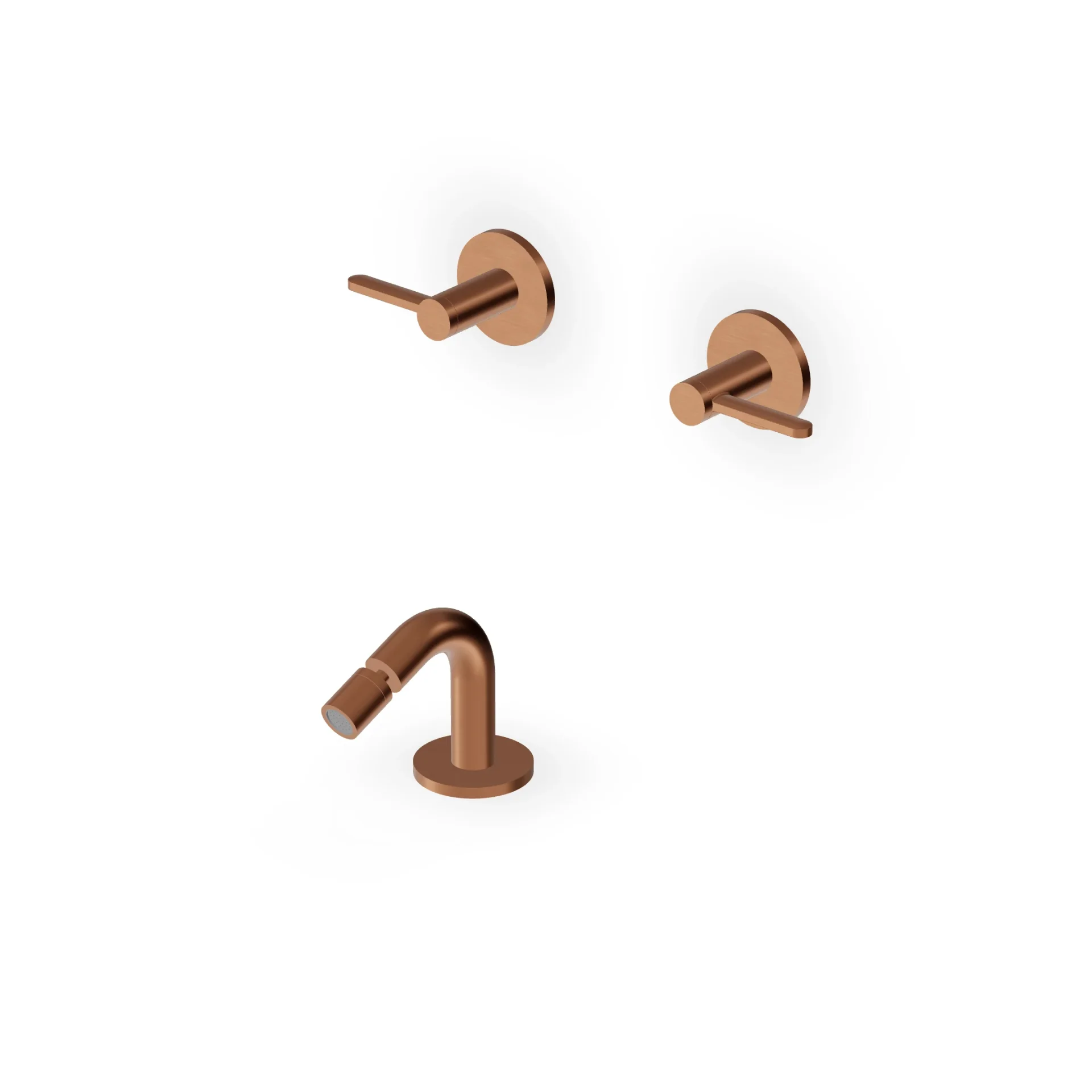 Zucchetti Isy22 Bidet Mixer with Deck-Mounted Spout ZIS3751
