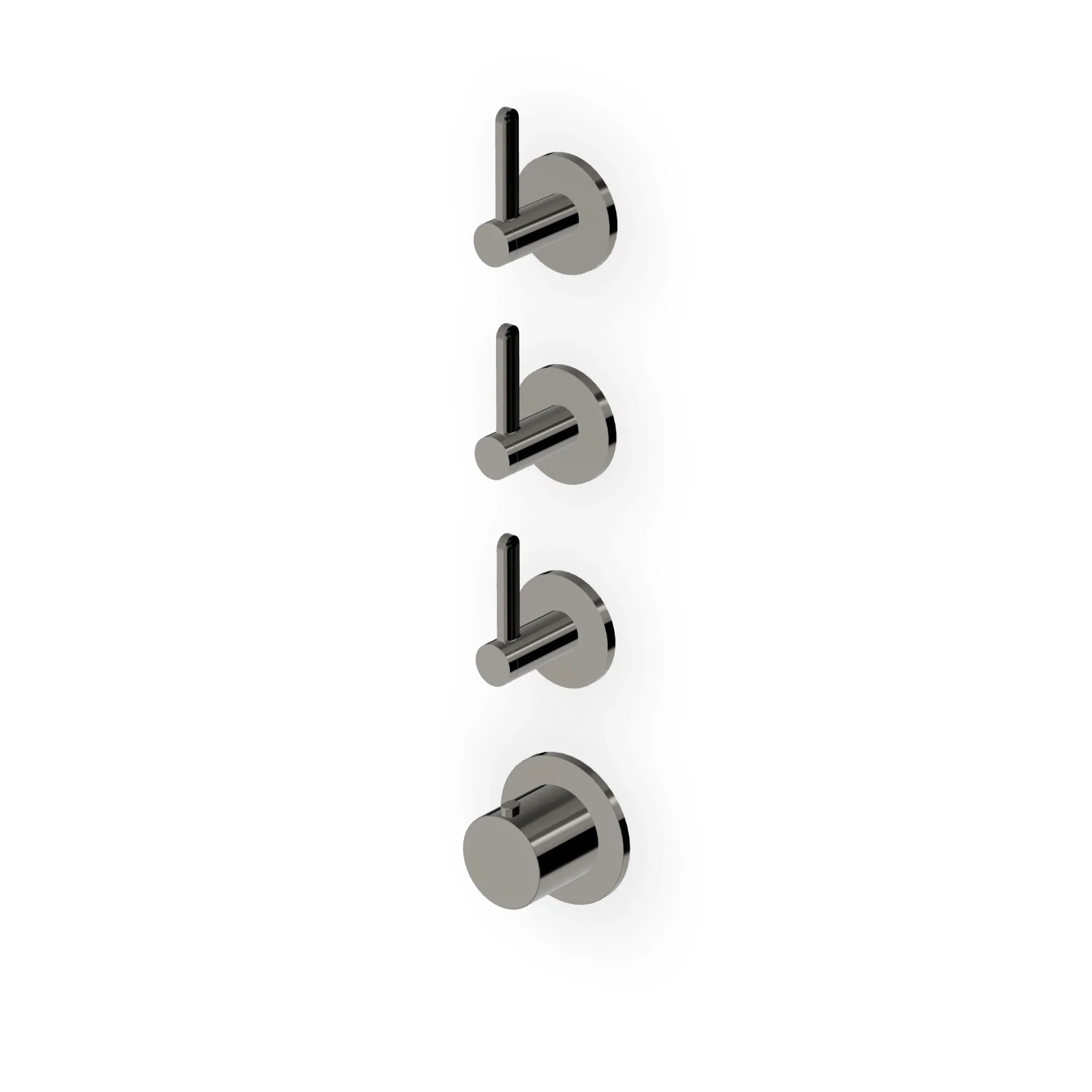 Zucchetti Isy22 Thermostatic Shower Mixer with 3 Stop Valves ZIS3803