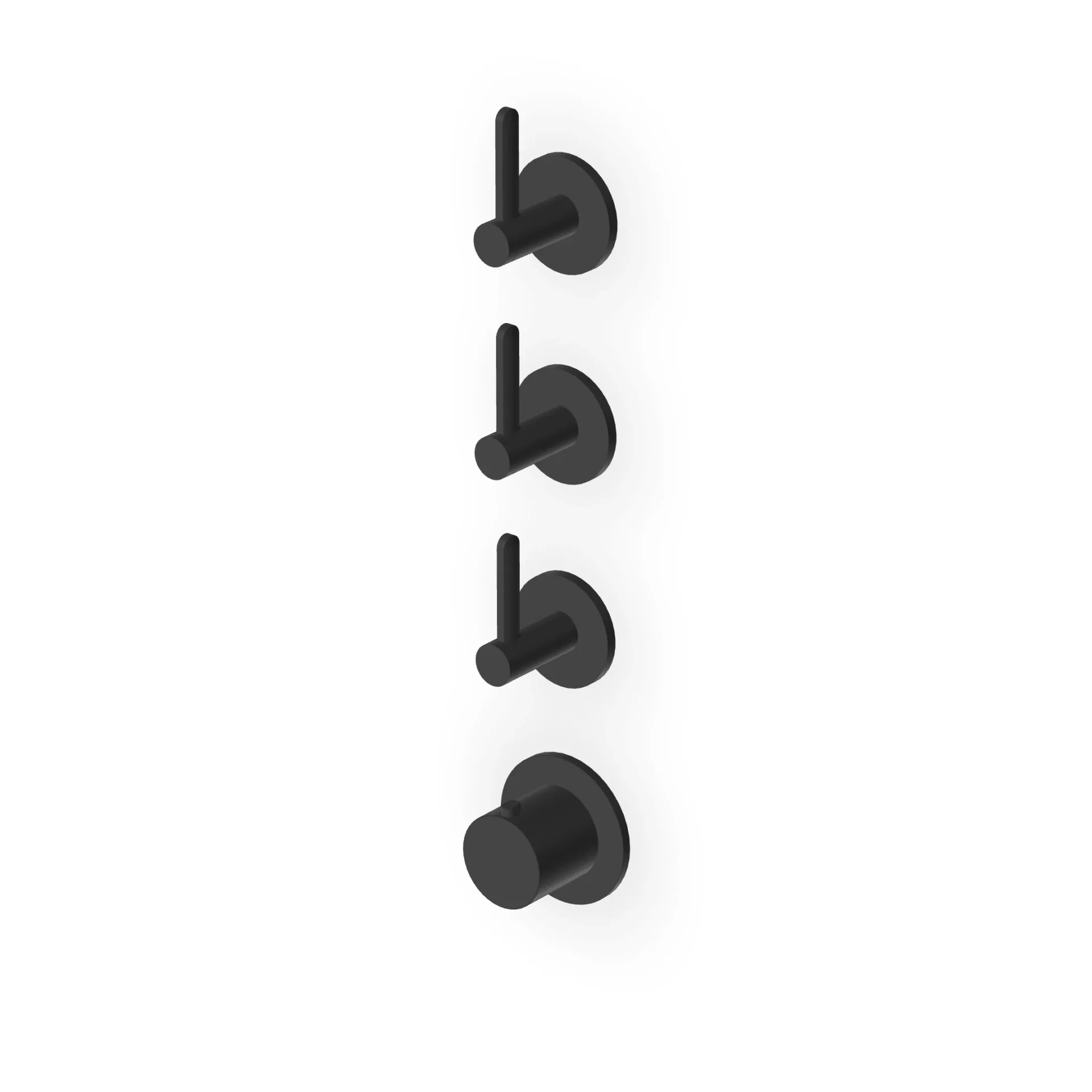 Zucchetti Isy22 Thermostatic Shower Mixer with 3 Stop Valves ZIS3803