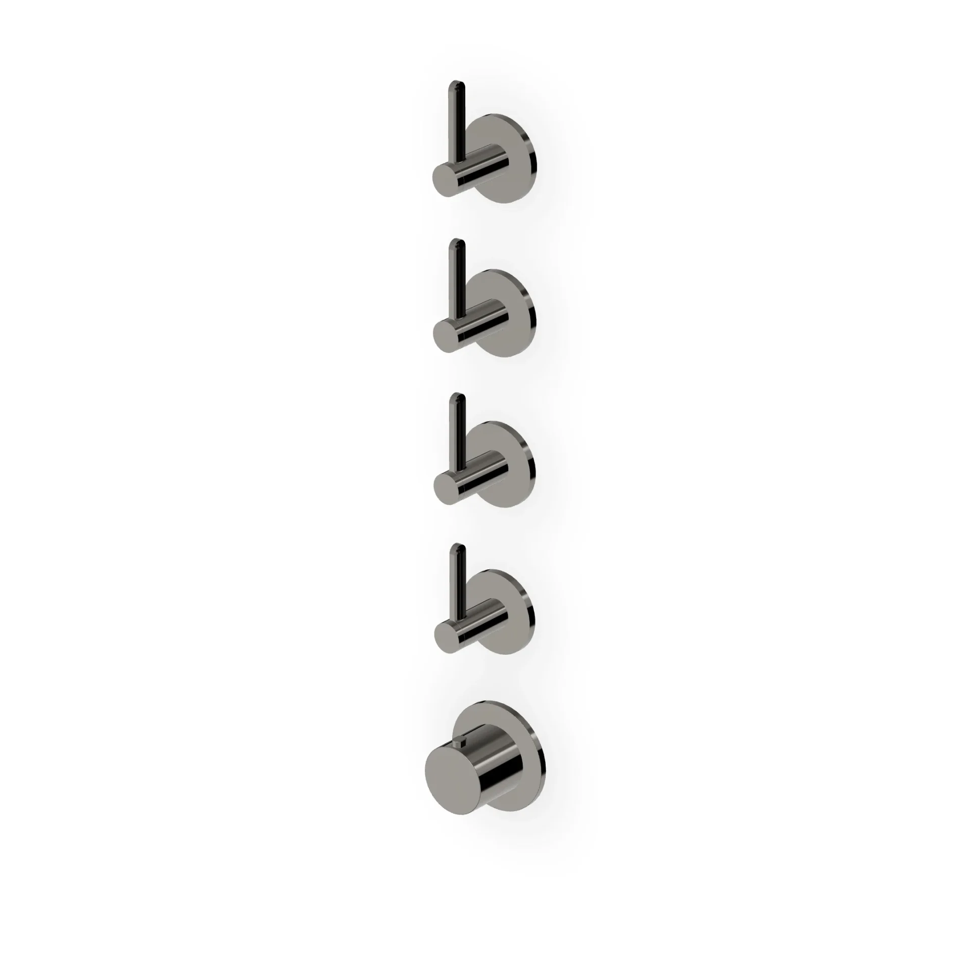 Zucchetti Isy22 Thermostatic Shower Mixer with 4 Stop Valves ZIS3804