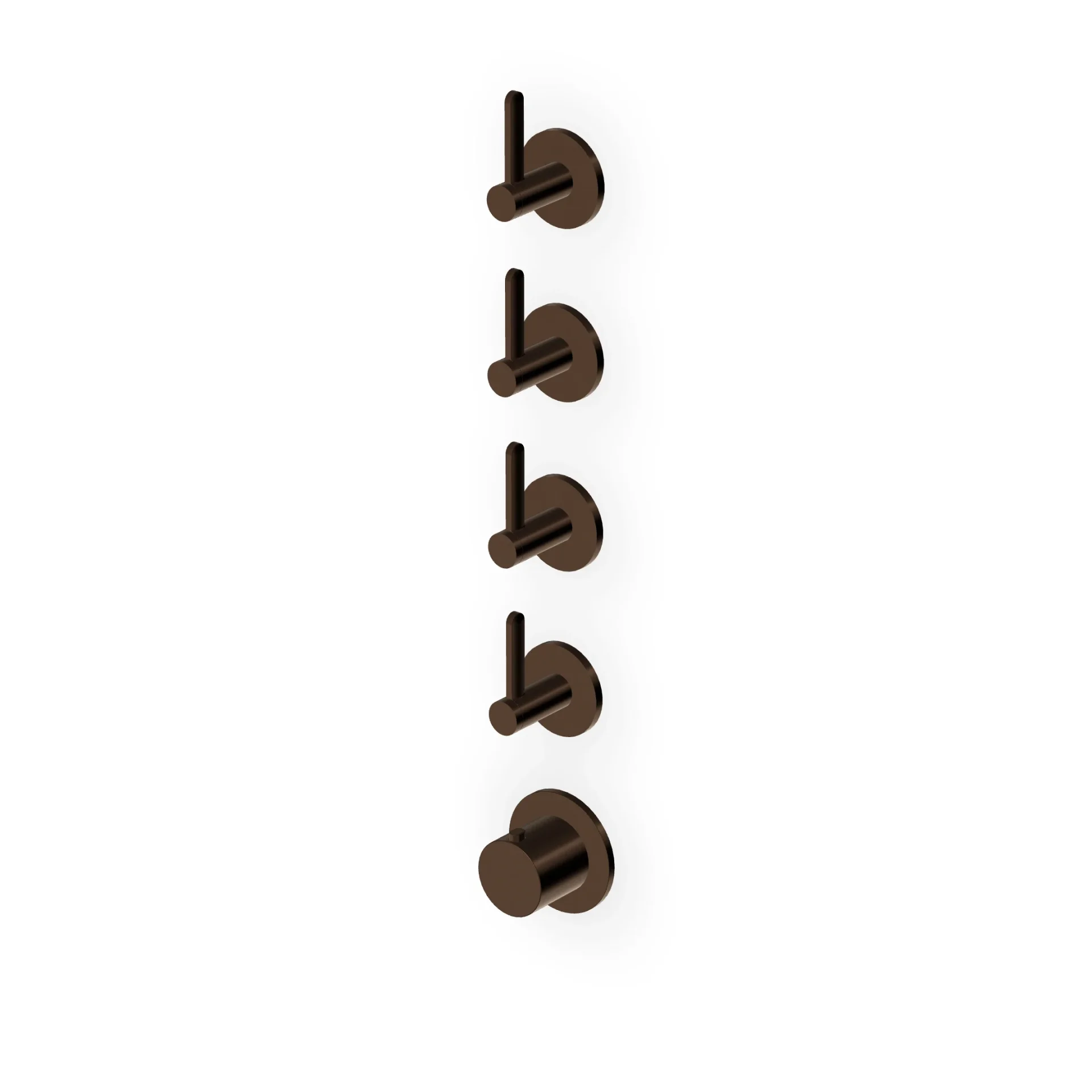 Zucchetti Isy22 Thermostatic Shower Mixer with 4 Stop Valves ZIS3804