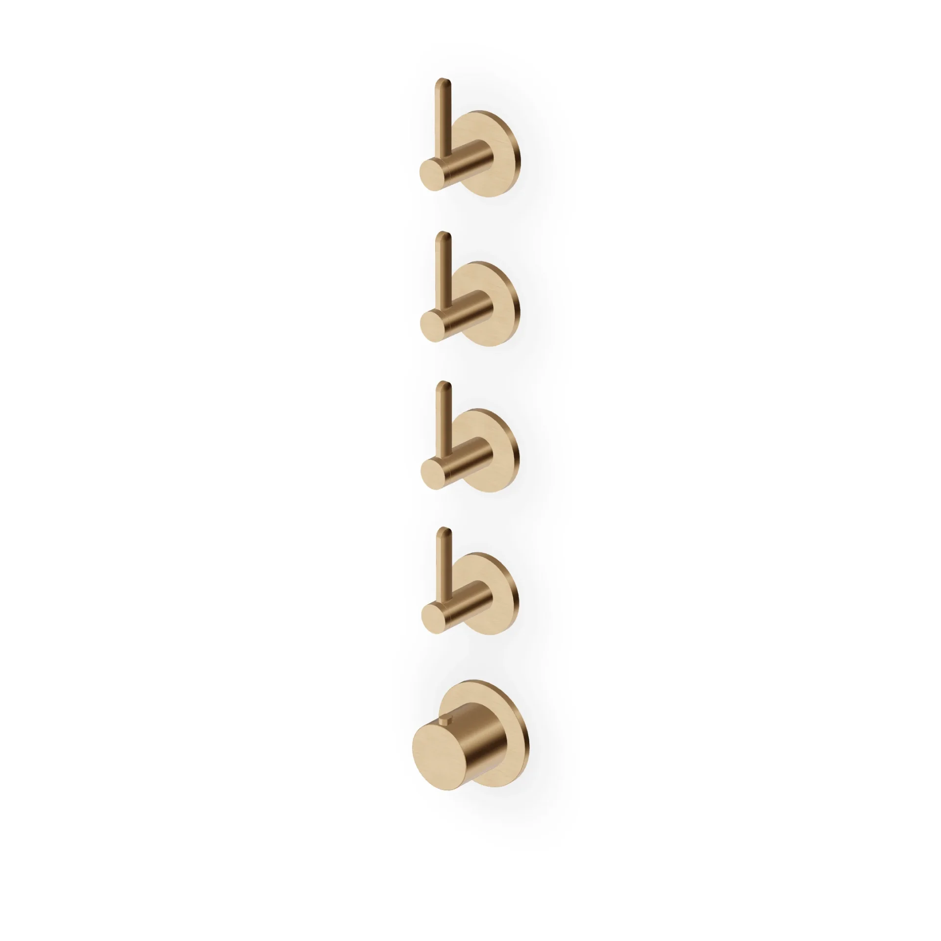 Zucchetti Isy22 Thermostatic Shower Mixer with 4 Stop Valves ZIS3804