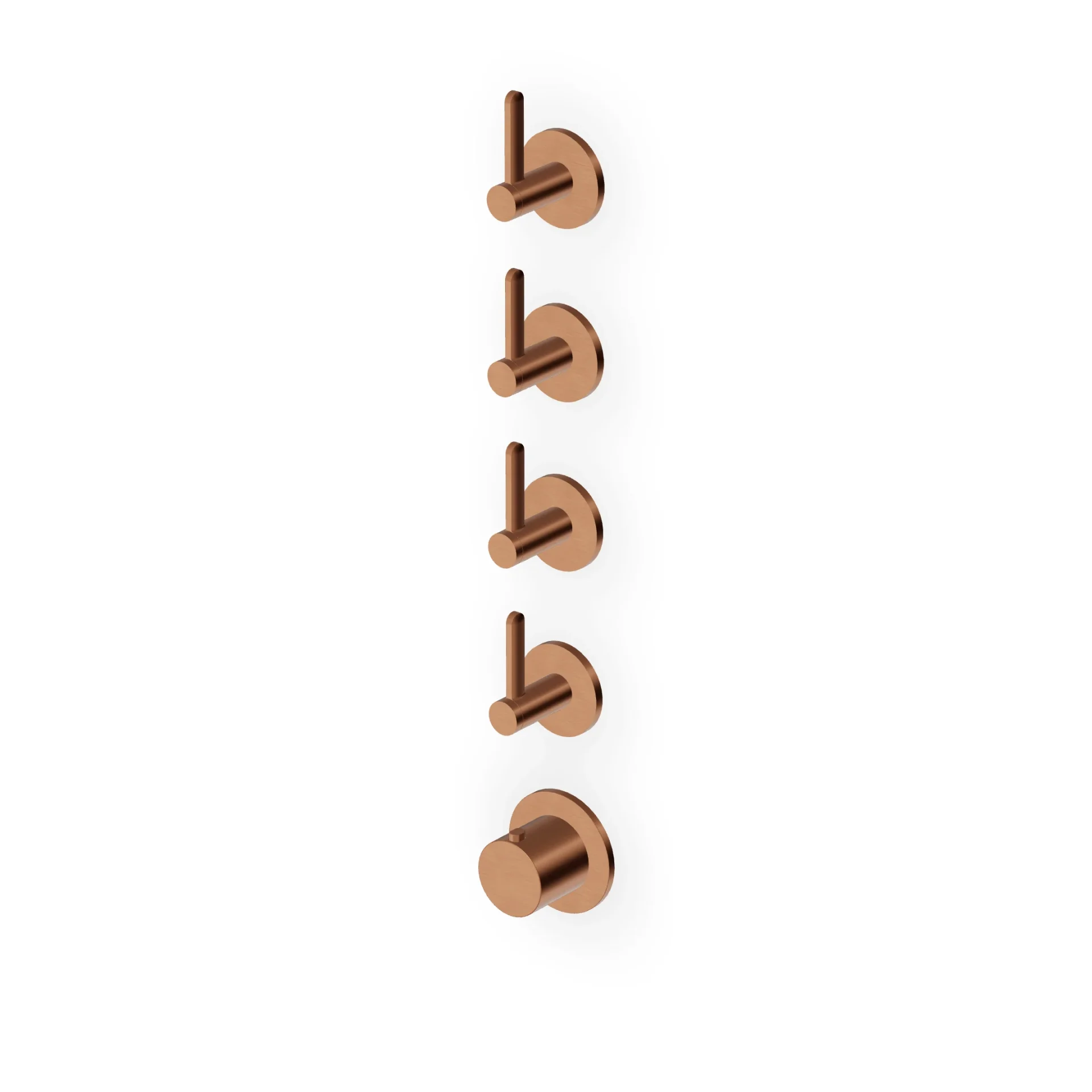 Zucchetti Isy22 Thermostatic Shower Mixer with 4 Stop Valves ZIS3804