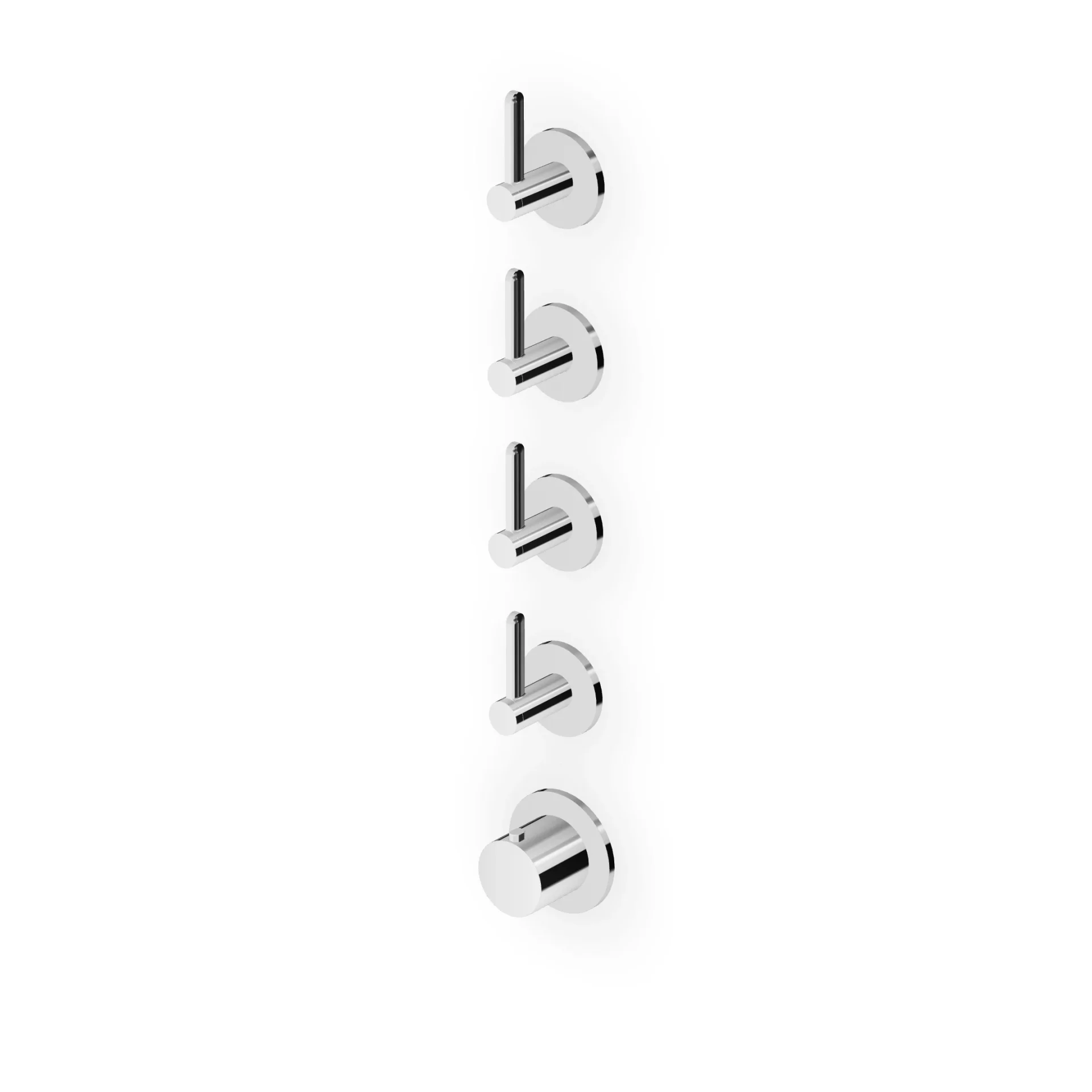 Zucchetti Isy22 Thermostatic Shower Mixer with 4 Stop Valves ZIS3804
