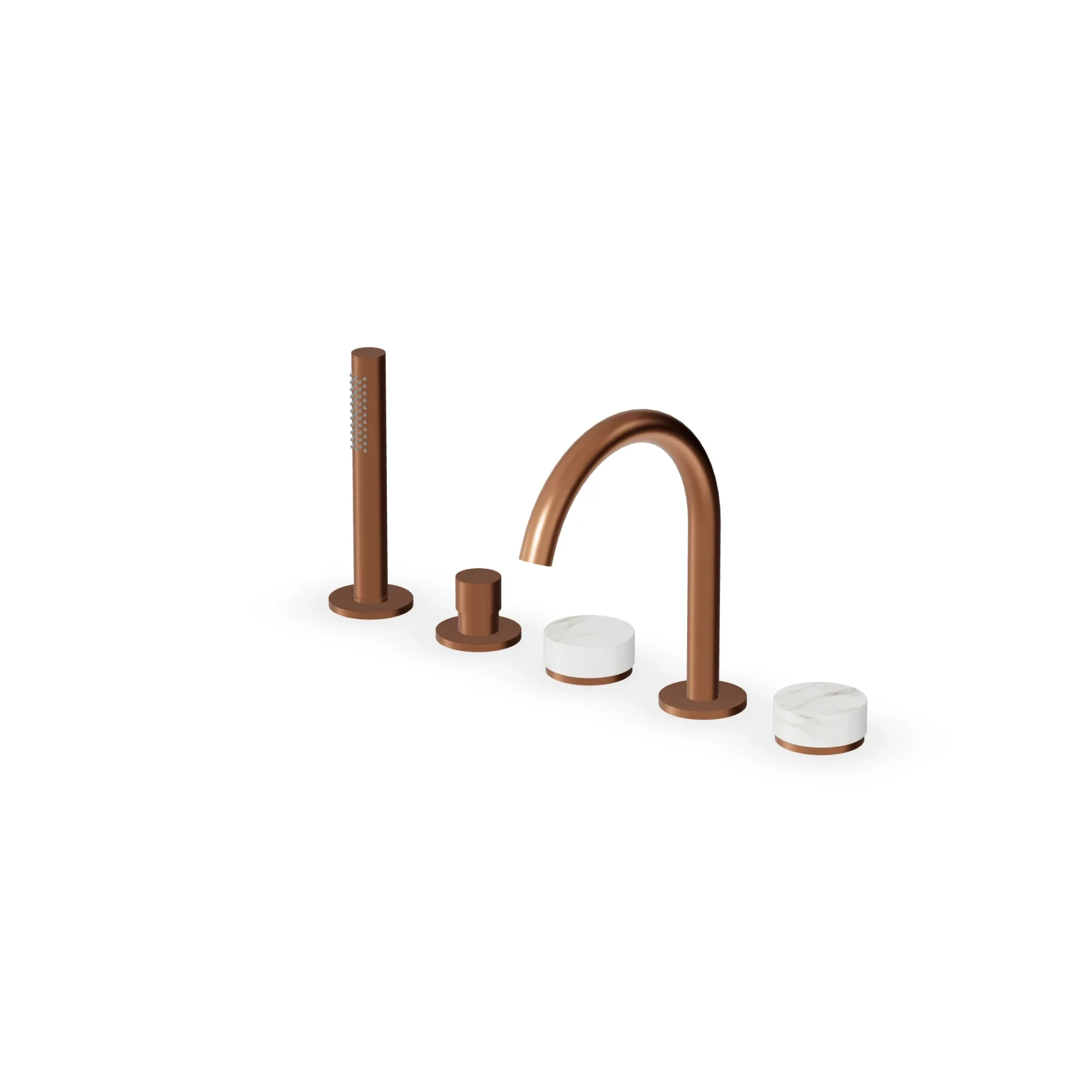 Zucchetti Isy22 5-hole deck-mounted bath mixer ZIS4533.P91