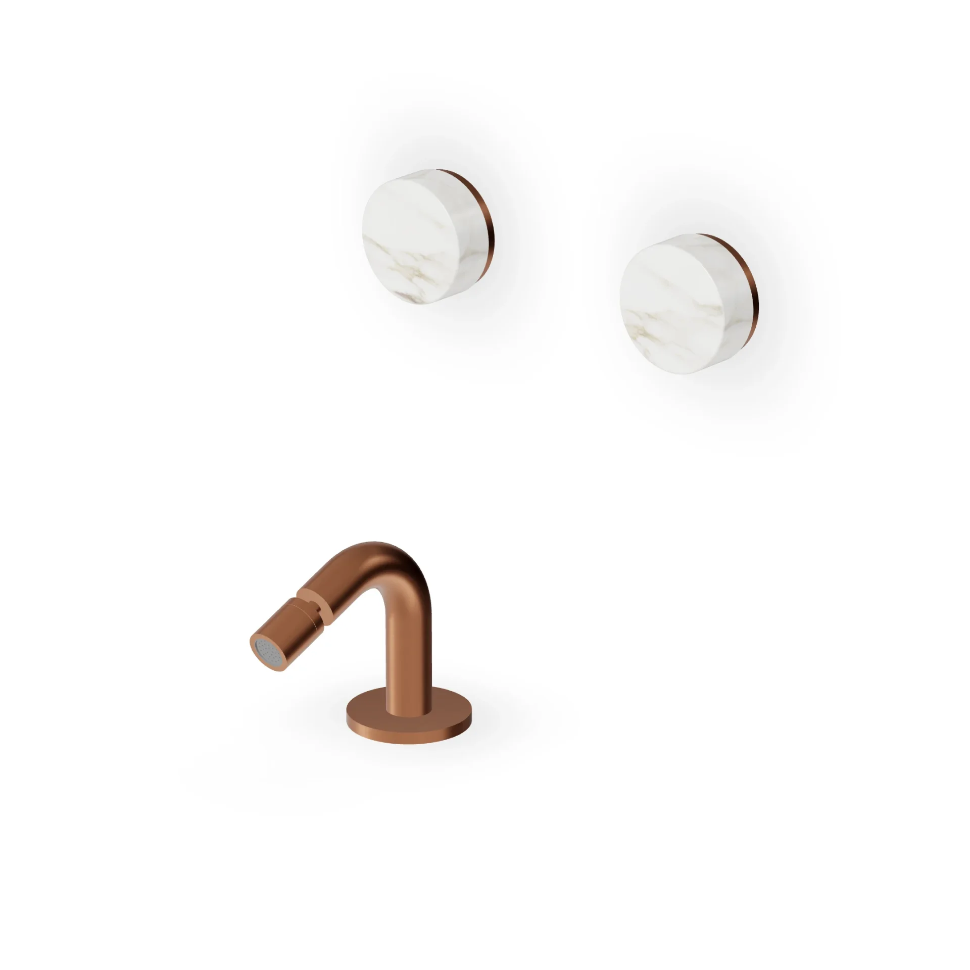 Zucchetti Isy22 Bidet Mixer with Deck-Mounted Spout ZIS4751.P91