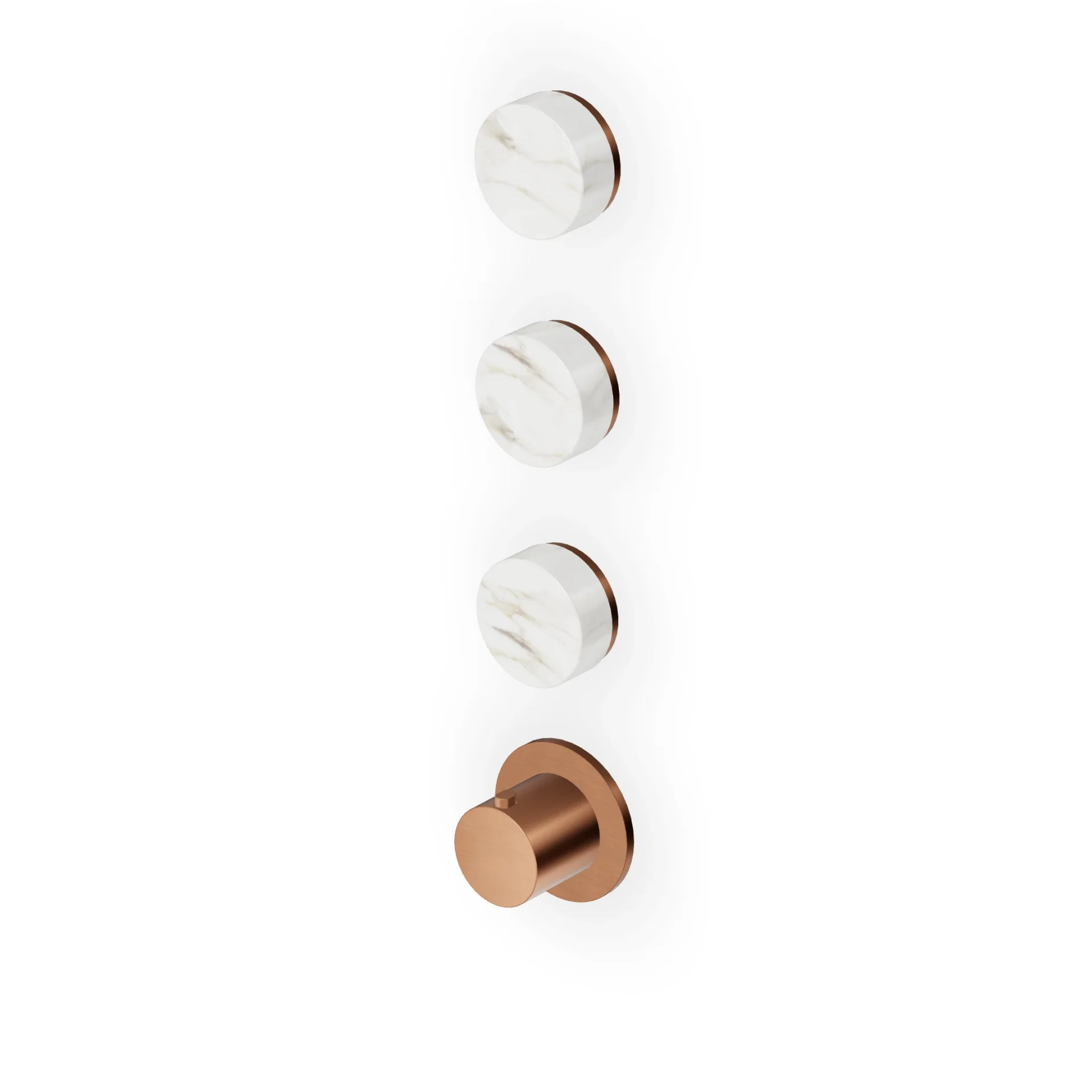 Zucchetti Isy22 Thermostatic Shower Mixer with Stop Valve ZIS4803.P91