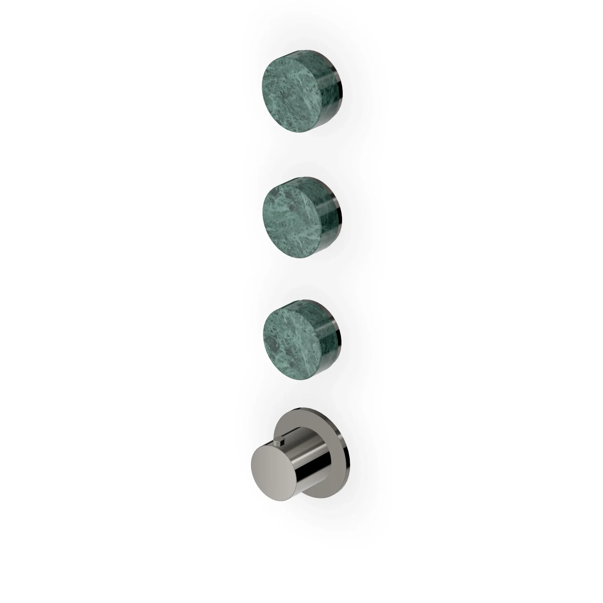 Zucchetti Isy22 Thermostatic Shower Mixer with 3 Stop Valves ZIS6803.C50