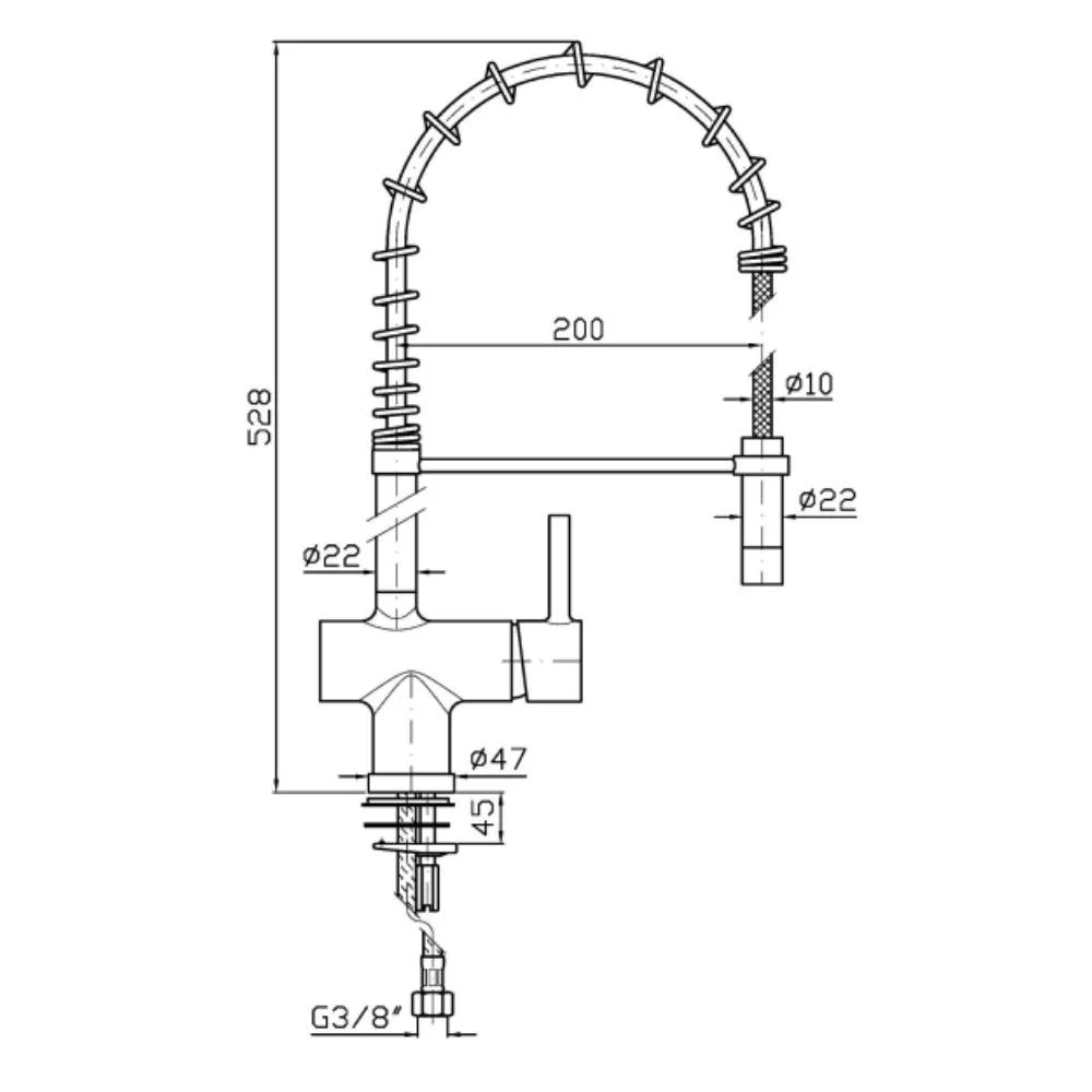 Zucchetti Pan S Single-lever mixer with swivel shower head ZPA286