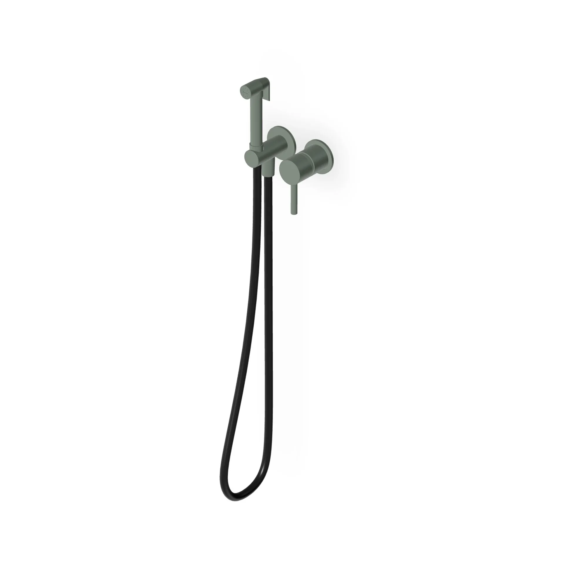 Zucchetti Pan S Toilet/Bidet Hydrobrush Set with Single-Lever Mixer ZPA417