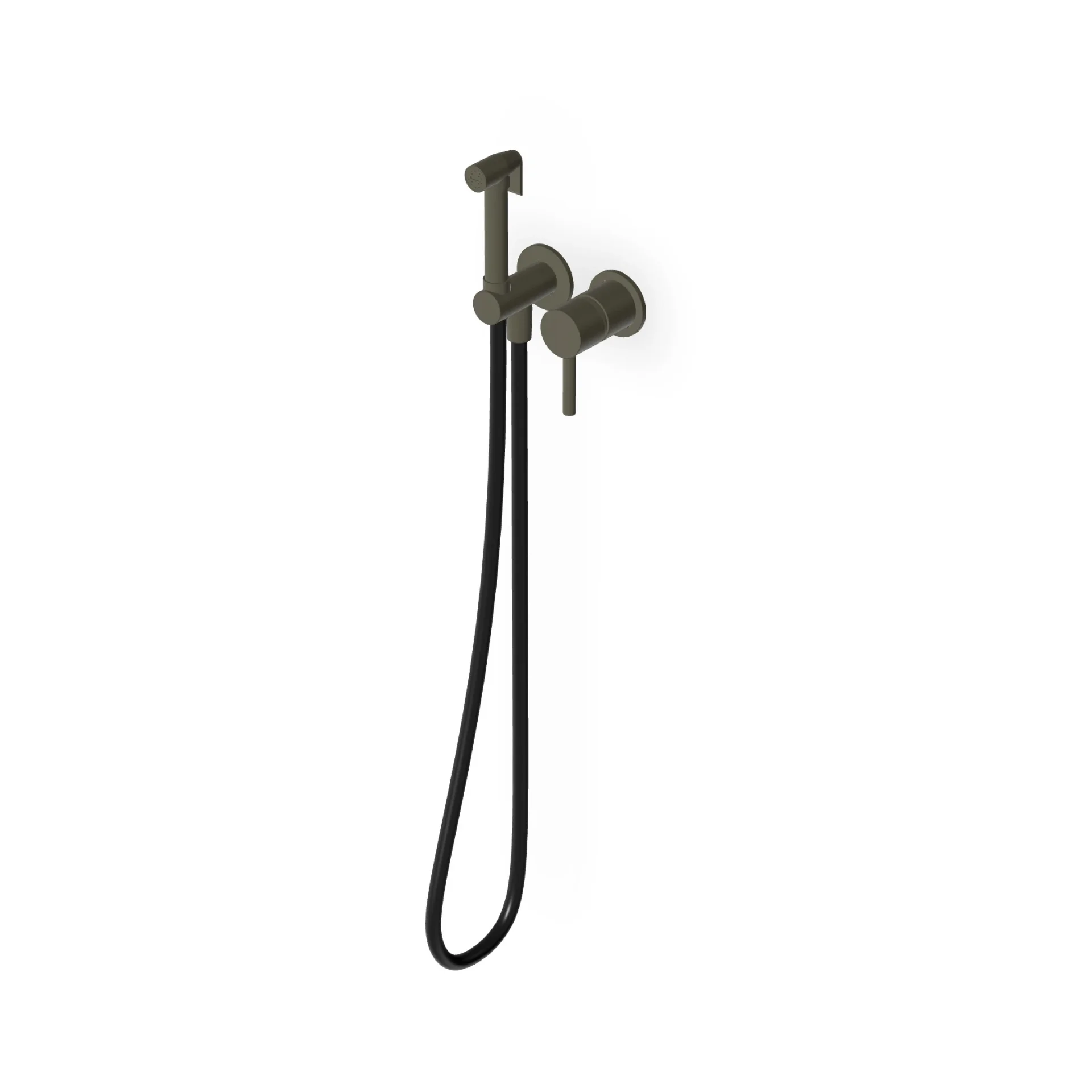 Zucchetti Pan S Toilet/Bidet Hydrobrush Set with Single-Lever Mixer ZPA417