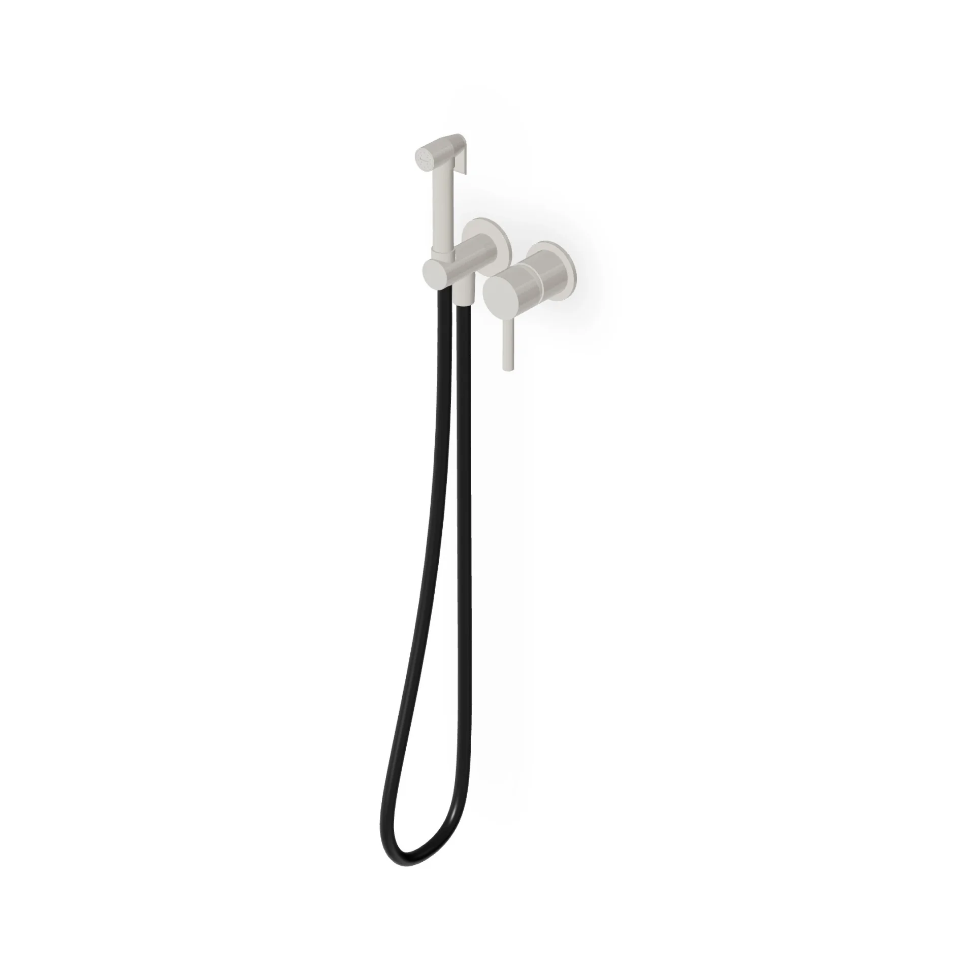 Zucchetti Pan S Toilet/Bidet Hydrobrush Set with Single-Lever Mixer ZPA417