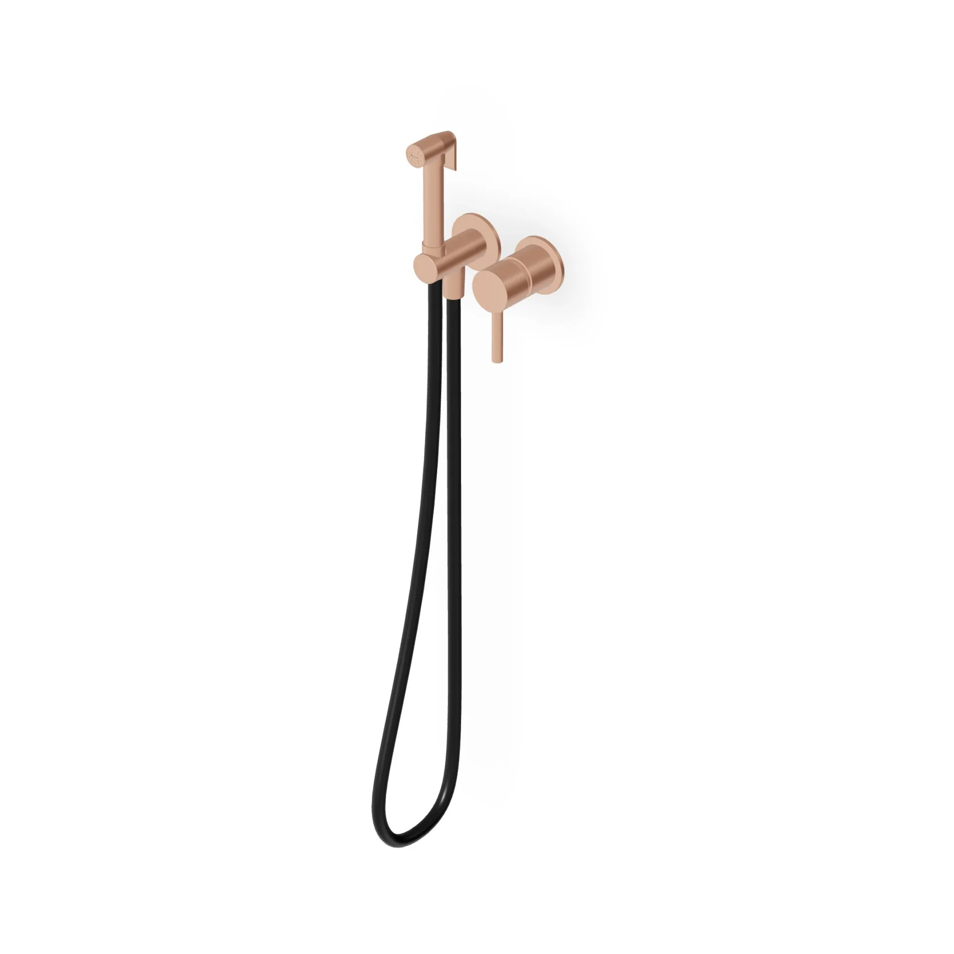 Zucchetti Pan S Toilet/Bidet Hydrobrush Set with Single-Lever Mixer ZPA417