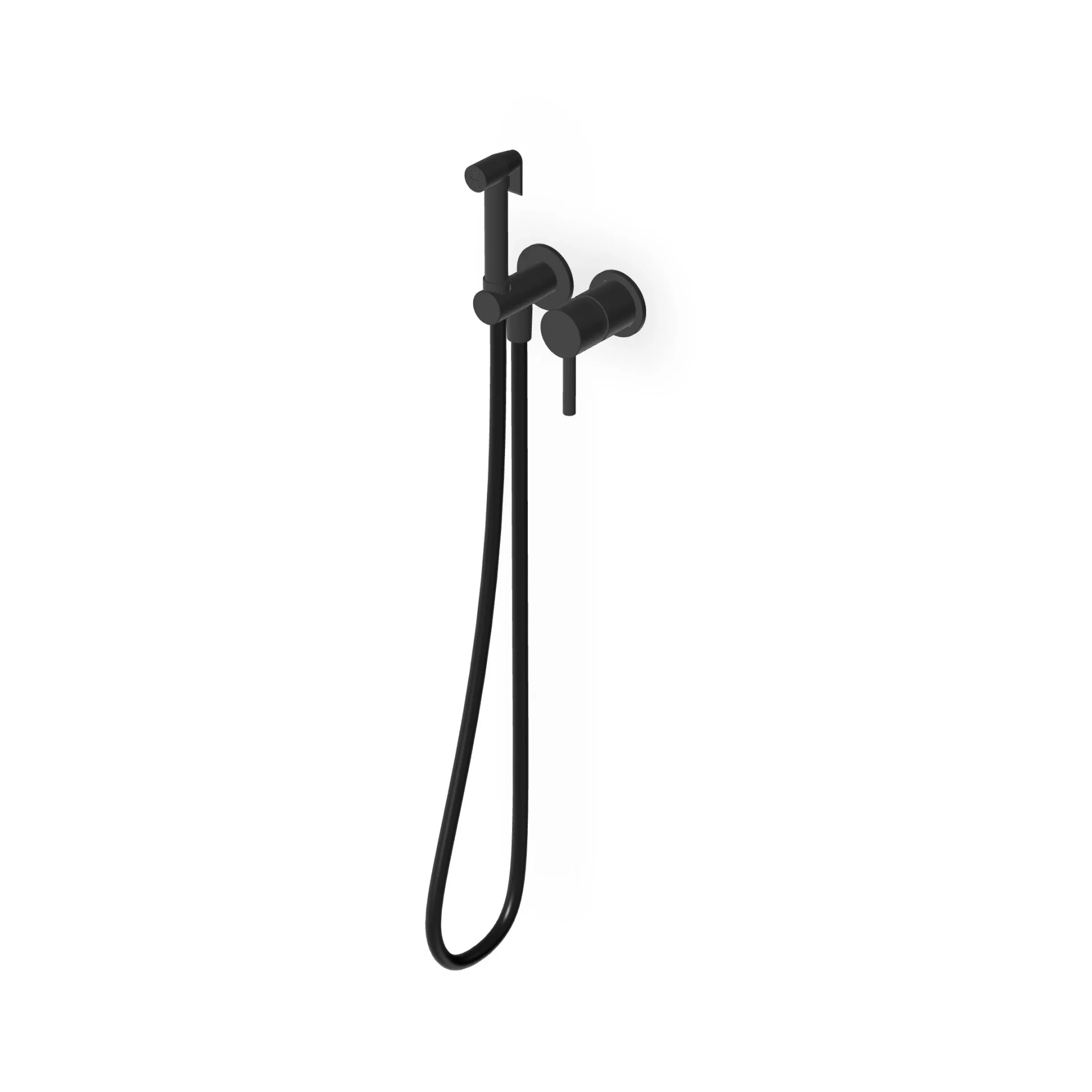 Zucchetti Pan S Toilet/Bidet Hydrobrush Set with Single-Lever Mixer ZPA417