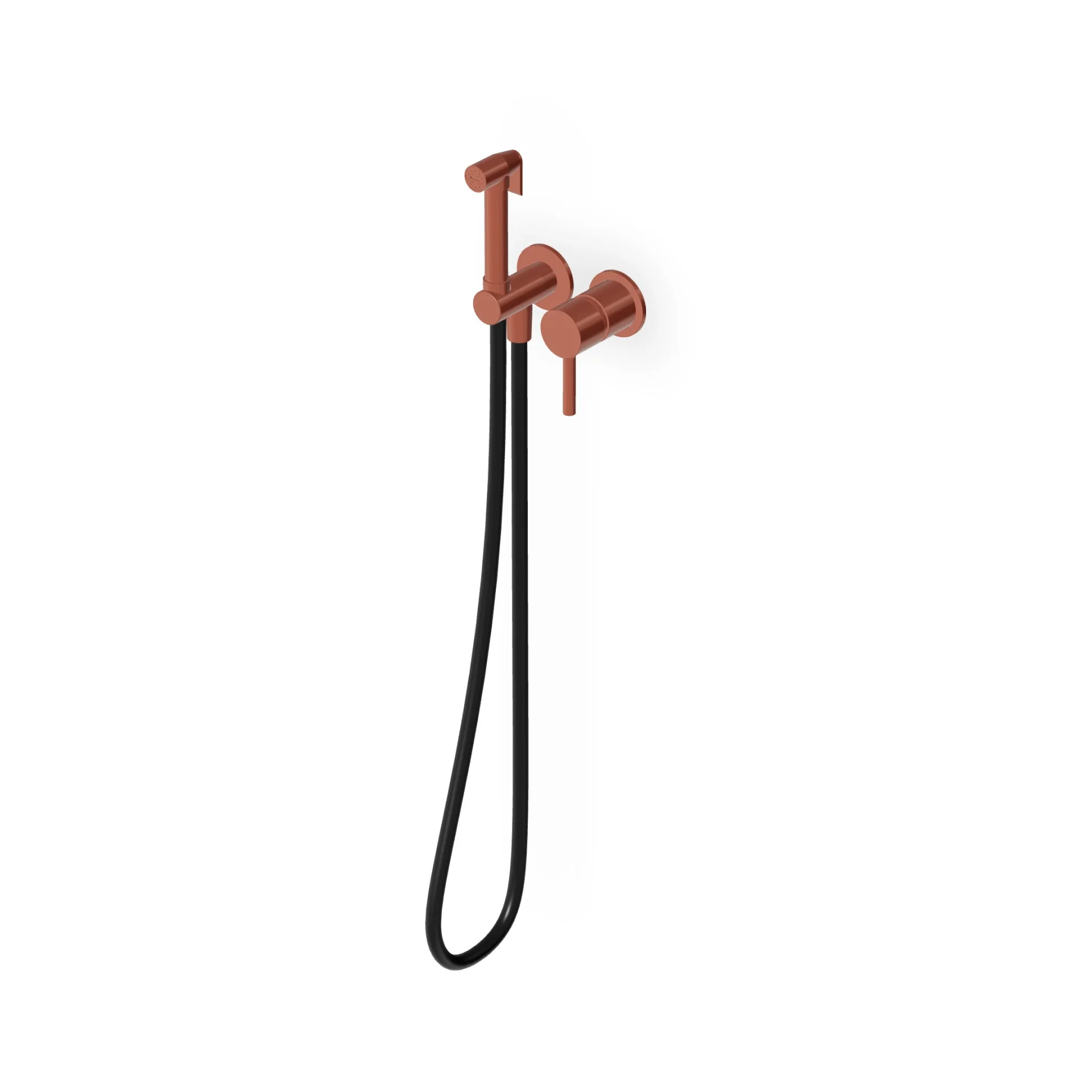 Zucchetti Pan S Toilet/Bidet Hydrobrush Set with Single-Lever Mixer ZPA417