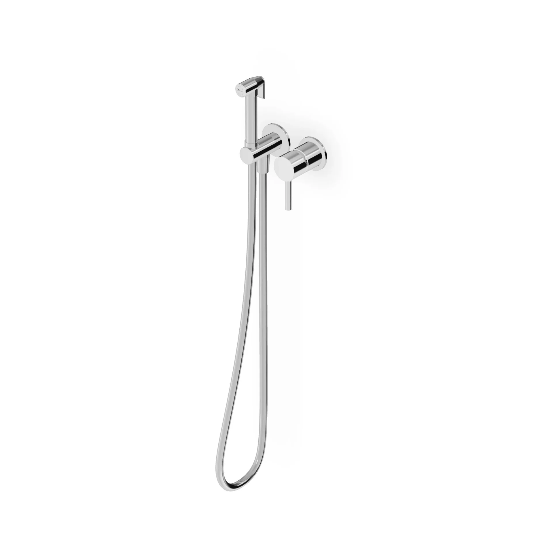 Zucchetti Pan S Toilet/Bidet Hydrobrush Set with Single-Lever Mixer ZPA417