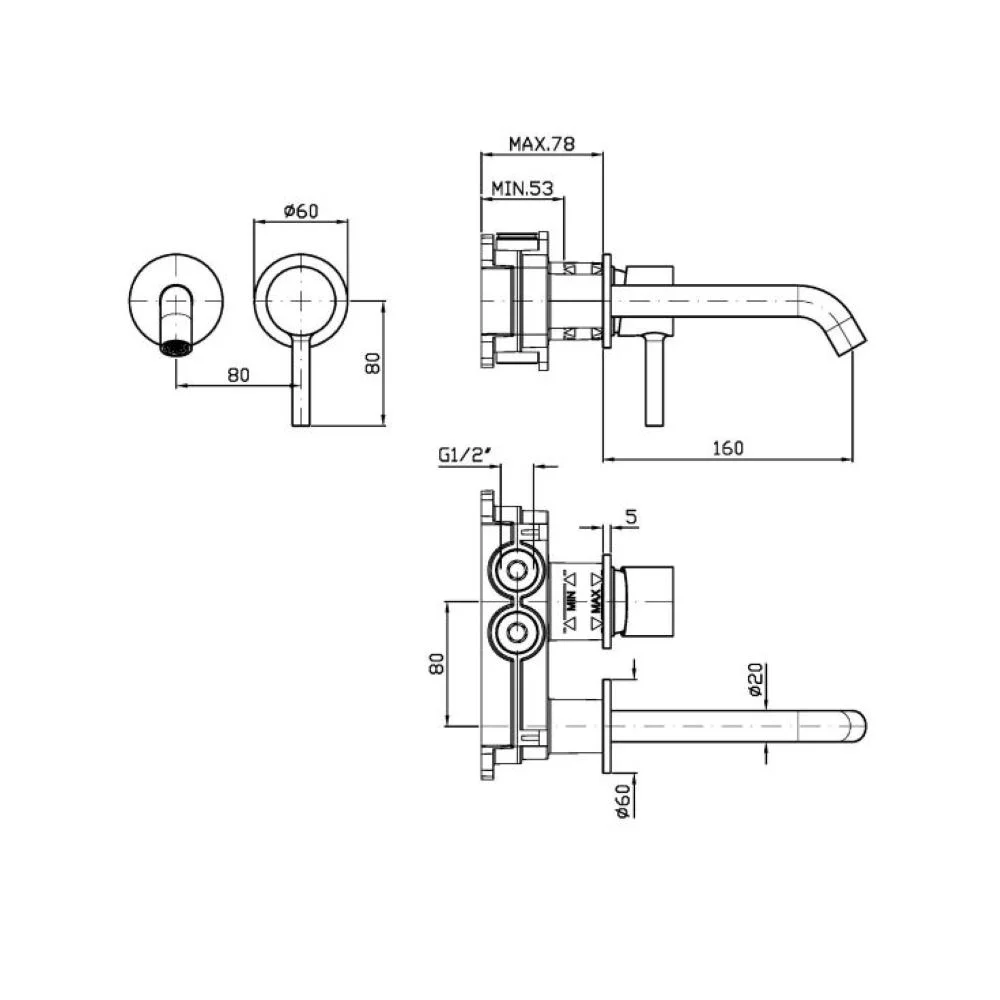 Zucchetti Pan S Single-lever basin mixer ZPA433