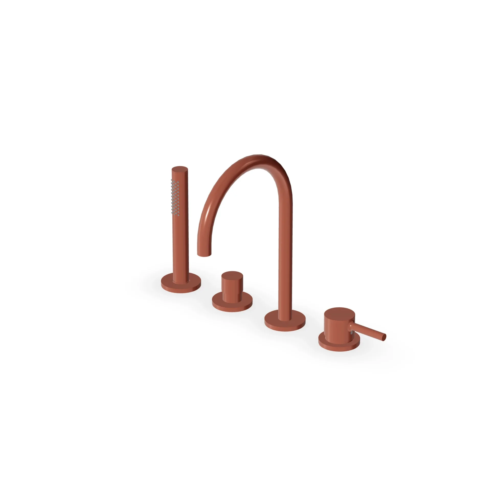 Zucchetti Pan S 4-hole single-lever bath mixer ZPA513