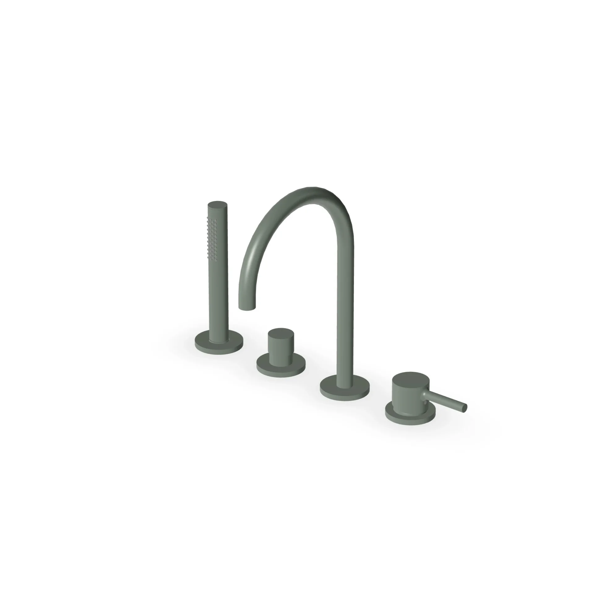 Zucchetti Pan S 4-hole single-lever bath mixer ZPA513