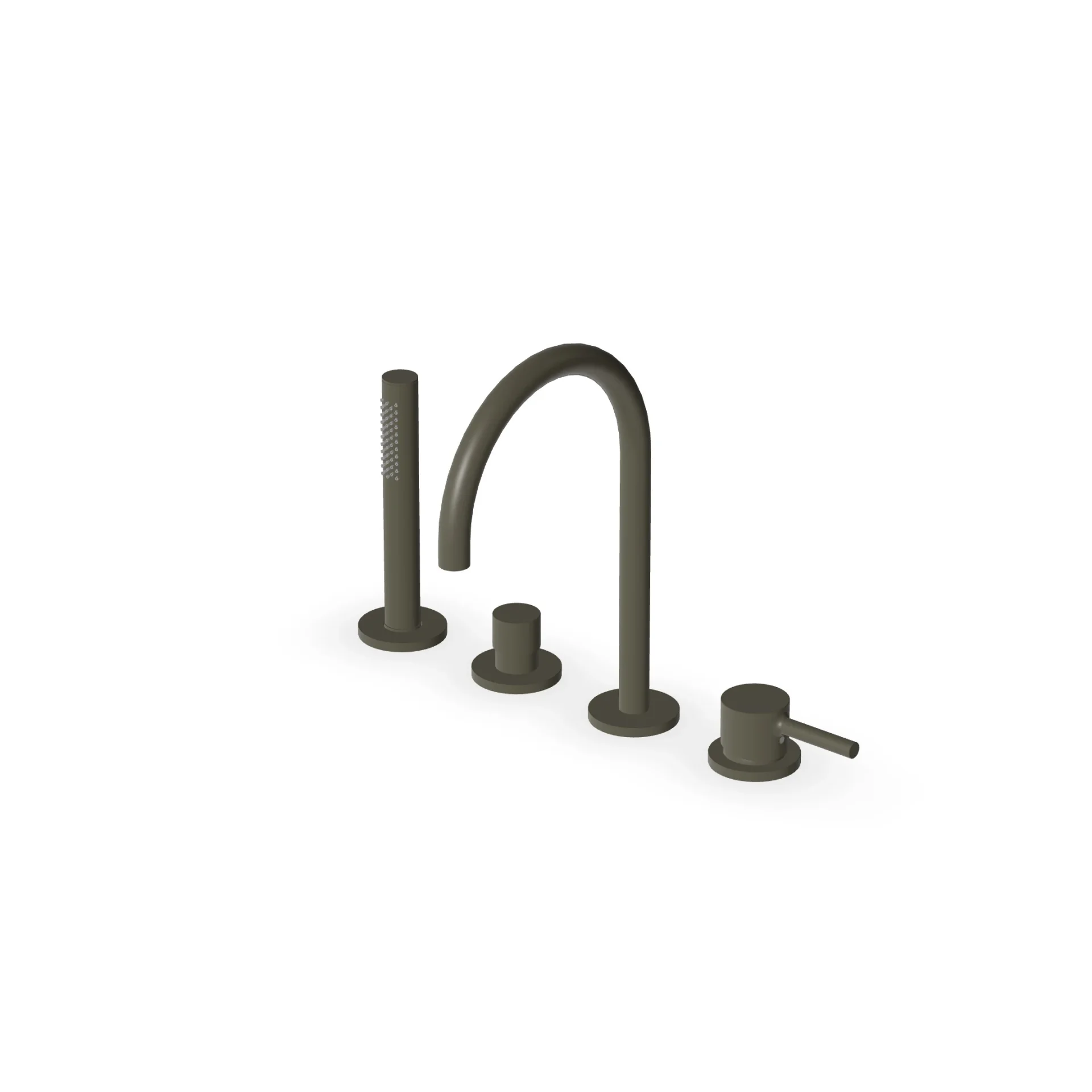 Zucchetti Pan S 4-hole single-lever bath mixer ZPA513