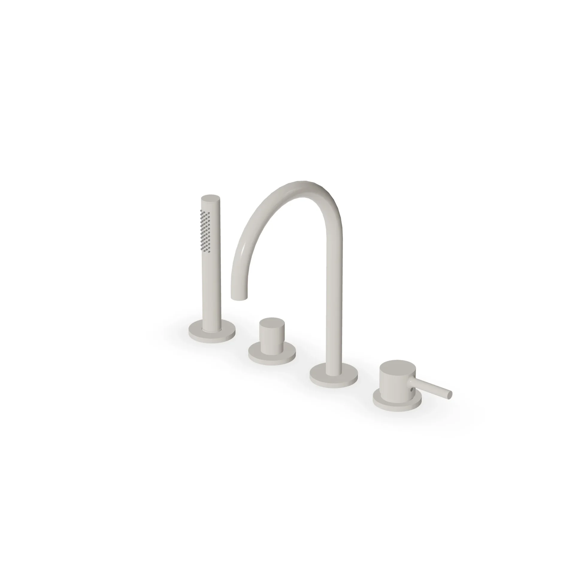 Zucchetti Pan S 4-hole single-lever bath mixer ZPA513