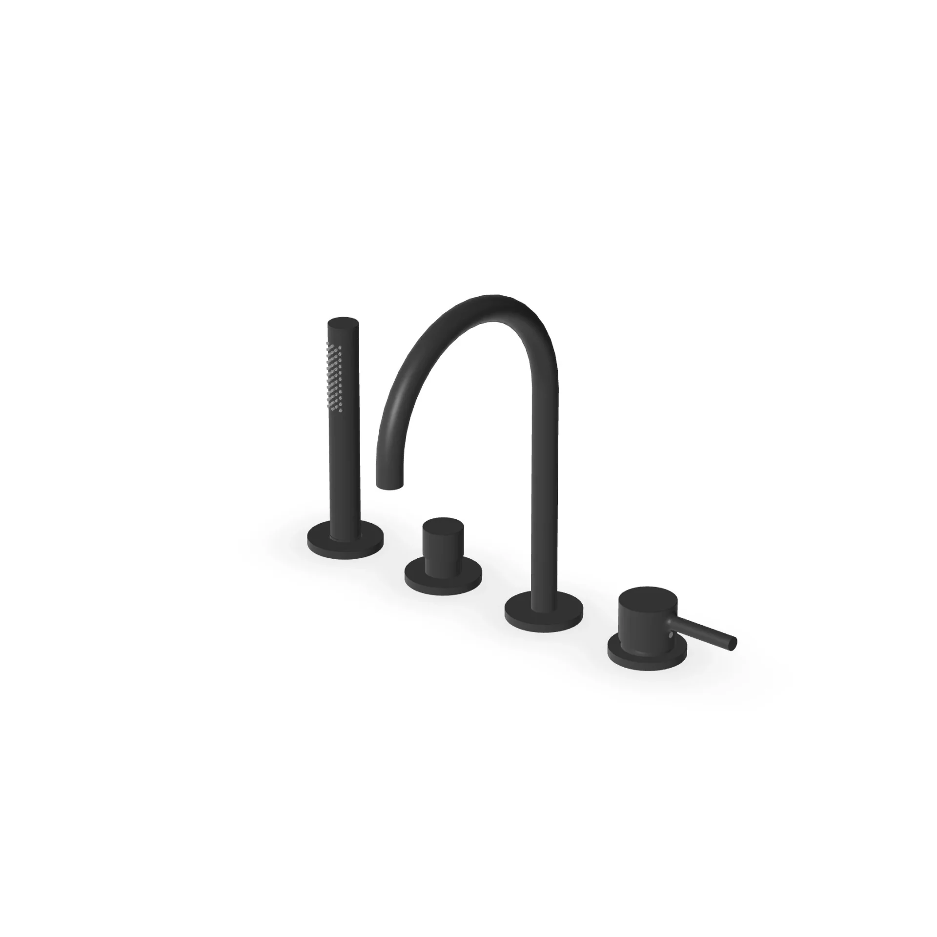 Zucchetti Pan S 4-hole single-lever bath mixer ZPA513