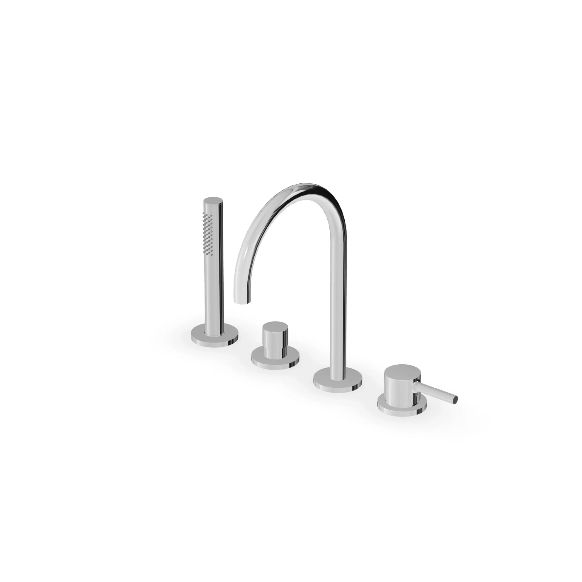 Zucchetti Pan S 4-hole single-lever bath mixer ZPA513