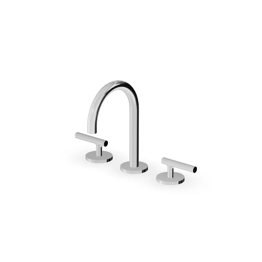 Zucchetti Pan S 3-hole basin mixer with low spout ZPA5345