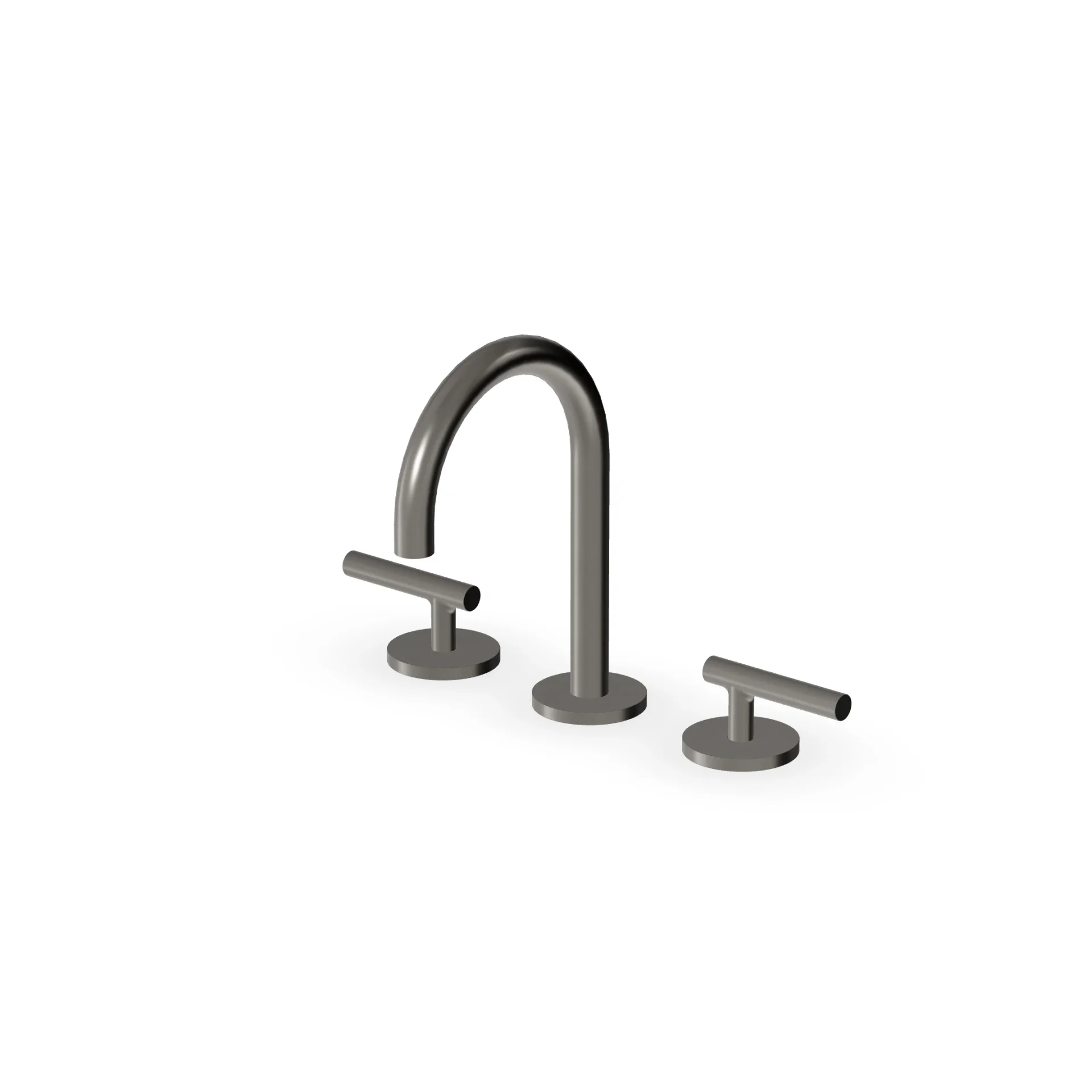 Zucchetti Pan S 3-hole basin mixer with low spout ZPA5345