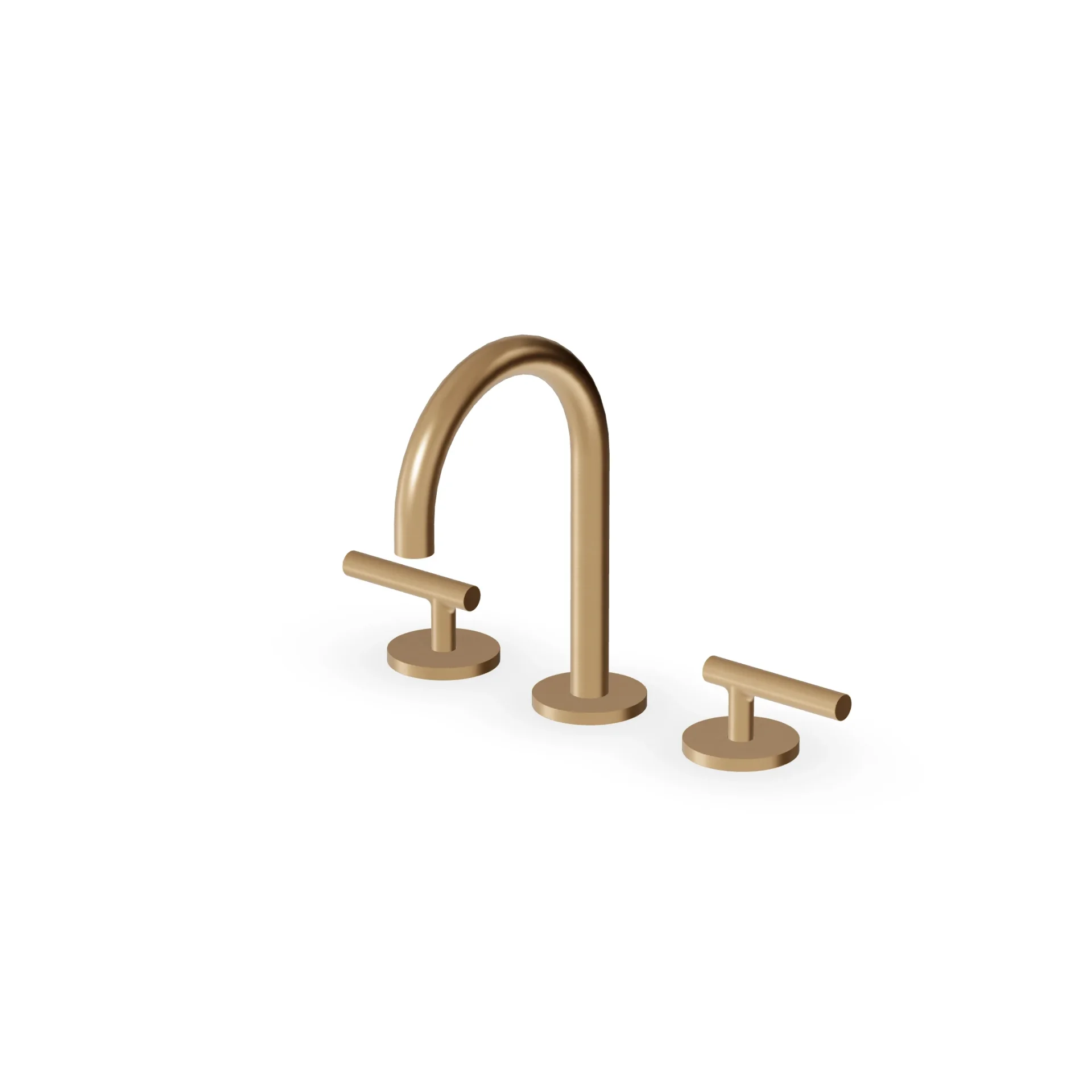 Zucchetti Pan S 3-hole basin mixer with low spout ZPA5345
