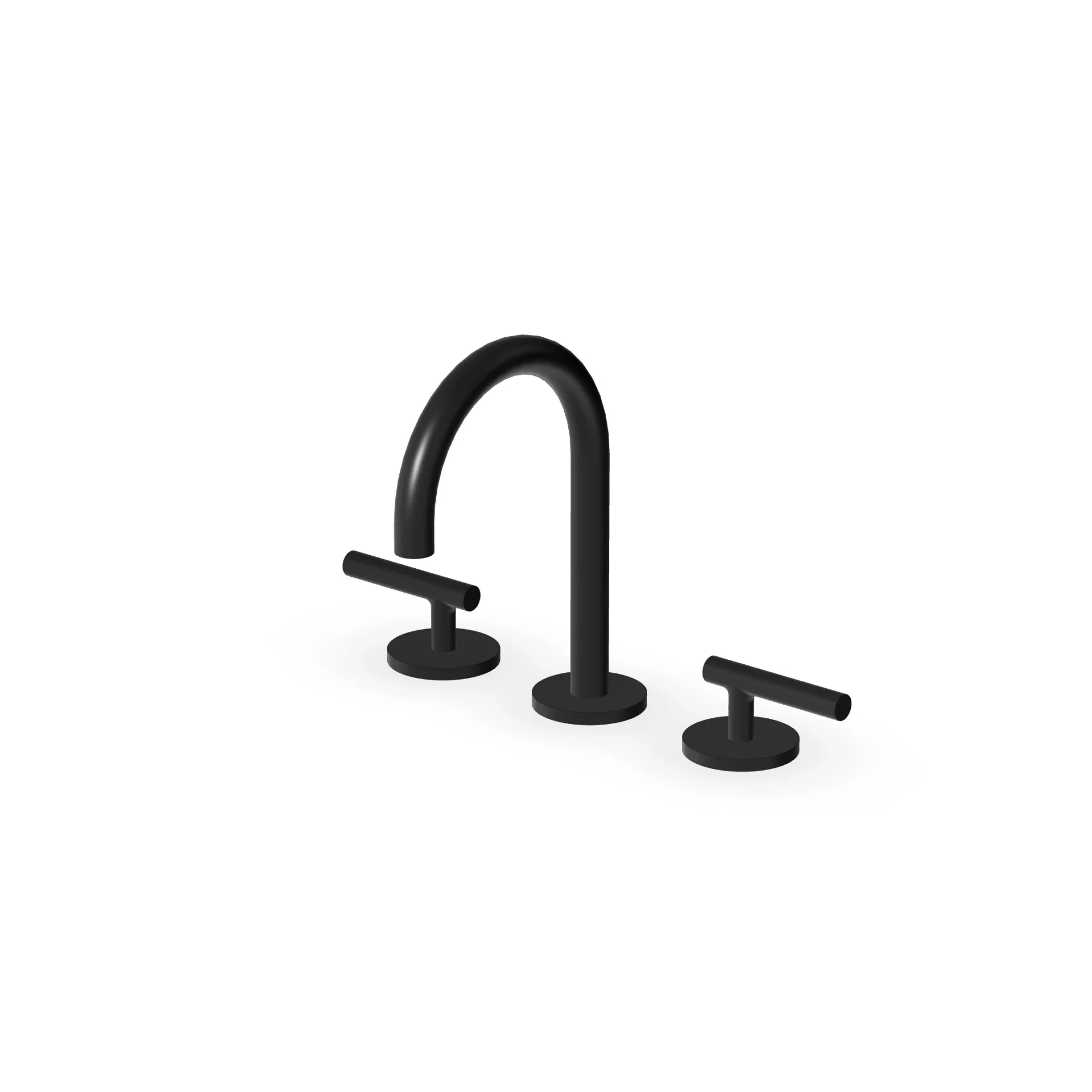 Zucchetti Pan S 3-hole basin mixer with low spout ZPA5345