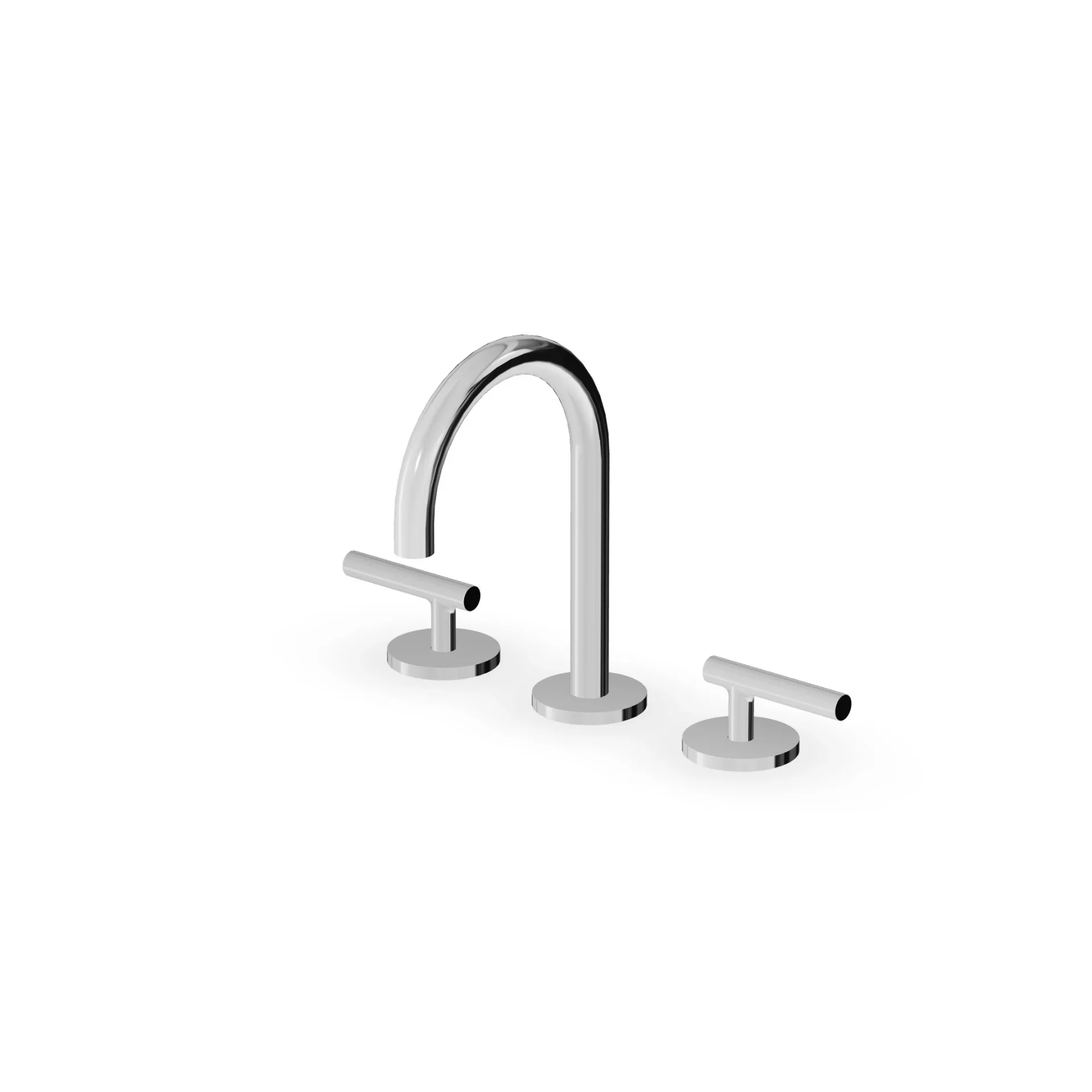Zucchetti Pan S 3-hole basin mixer with low spout ZPA5345