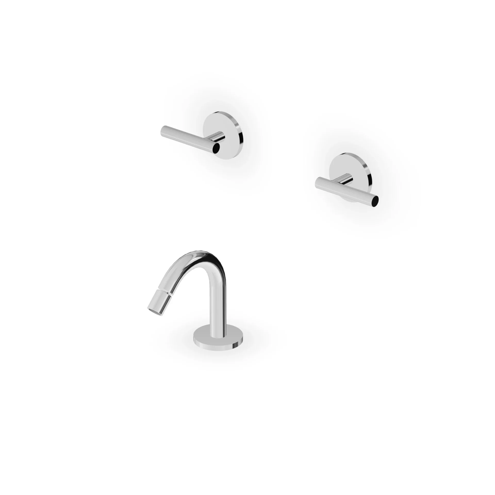 Zucchetti Pan S Bidet Mixer with Deck-Mounted Spout ZPA5775