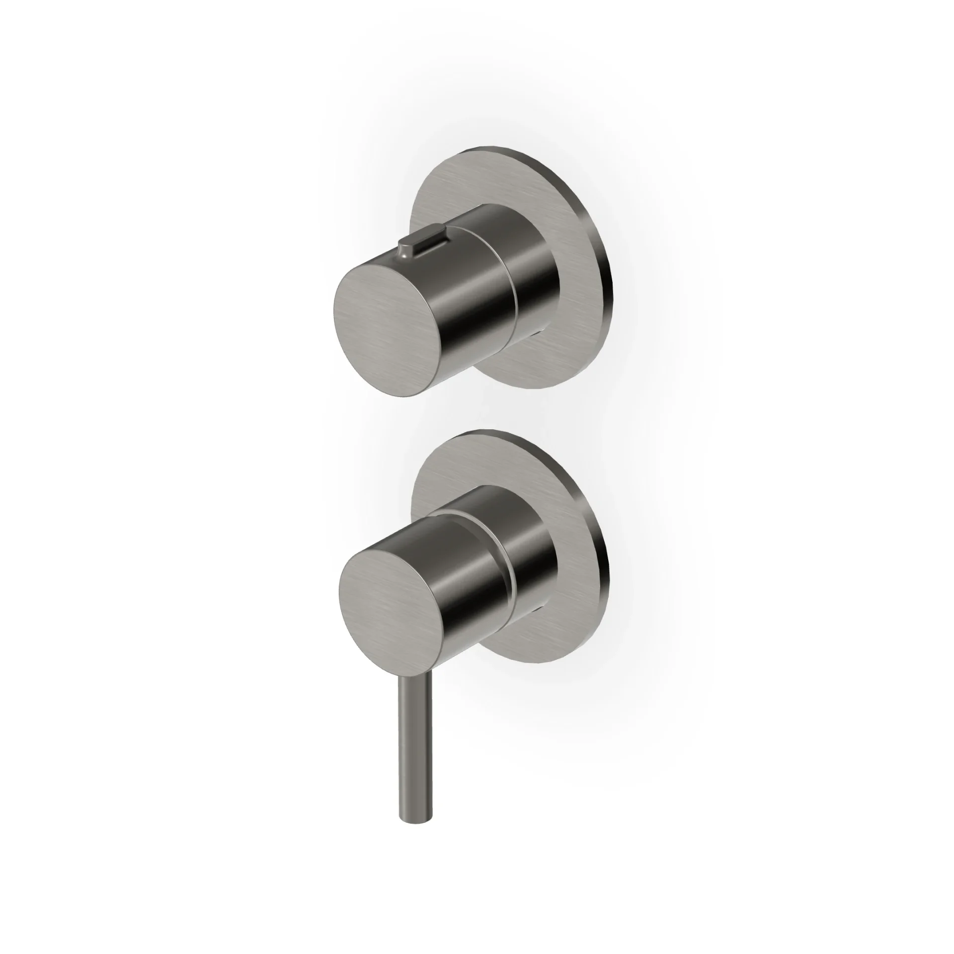 Zucchetti Pan S Single-lever bath/shower mixer with 2-way rotary diverter ZPA778