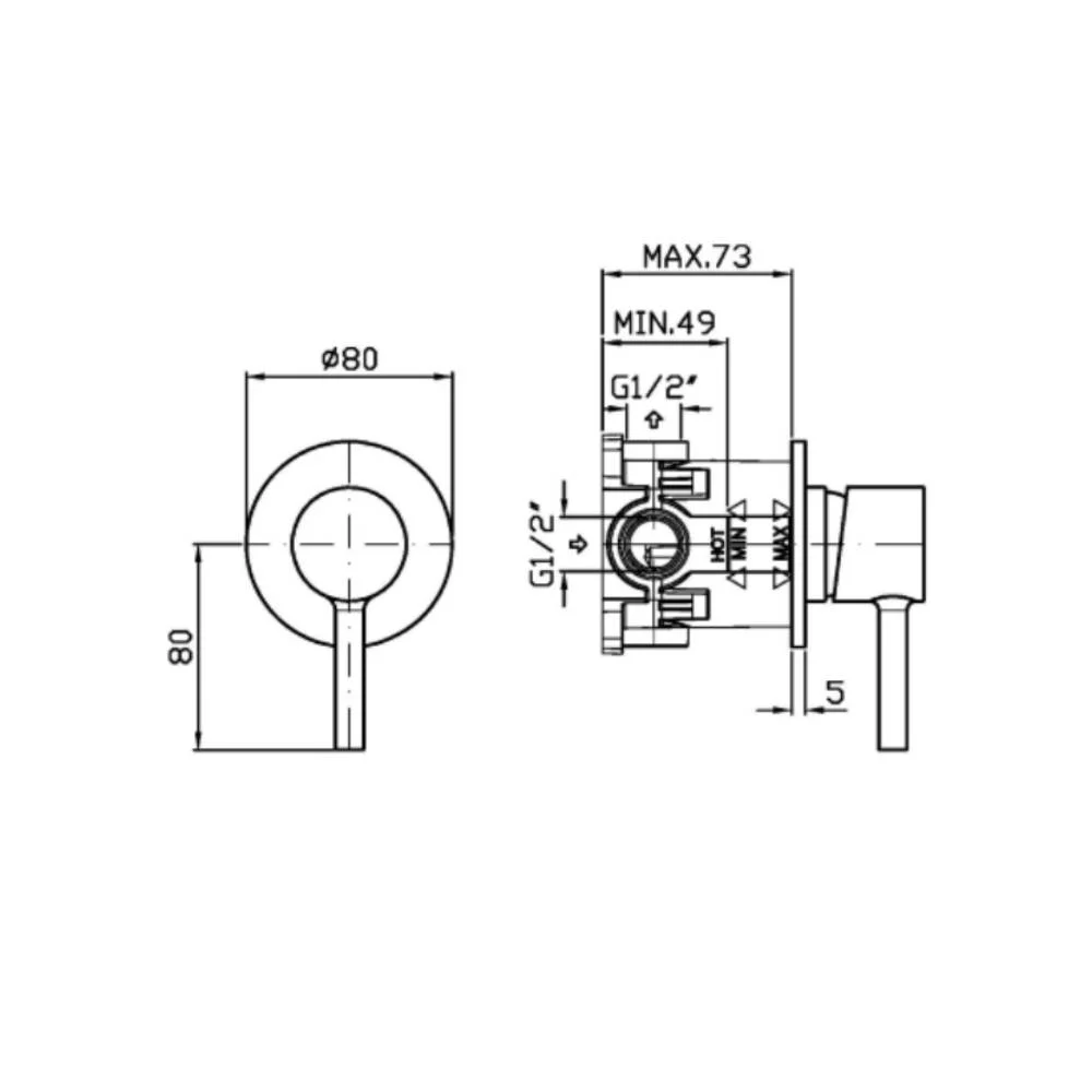 Zucchetti Pan S Single-lever shower mixer ZPA780