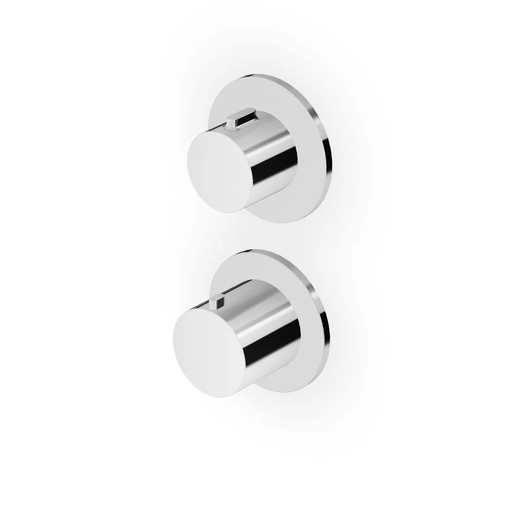 Zucchetti Pan S Thermostatic Mixer with Stop Valve ZPA801