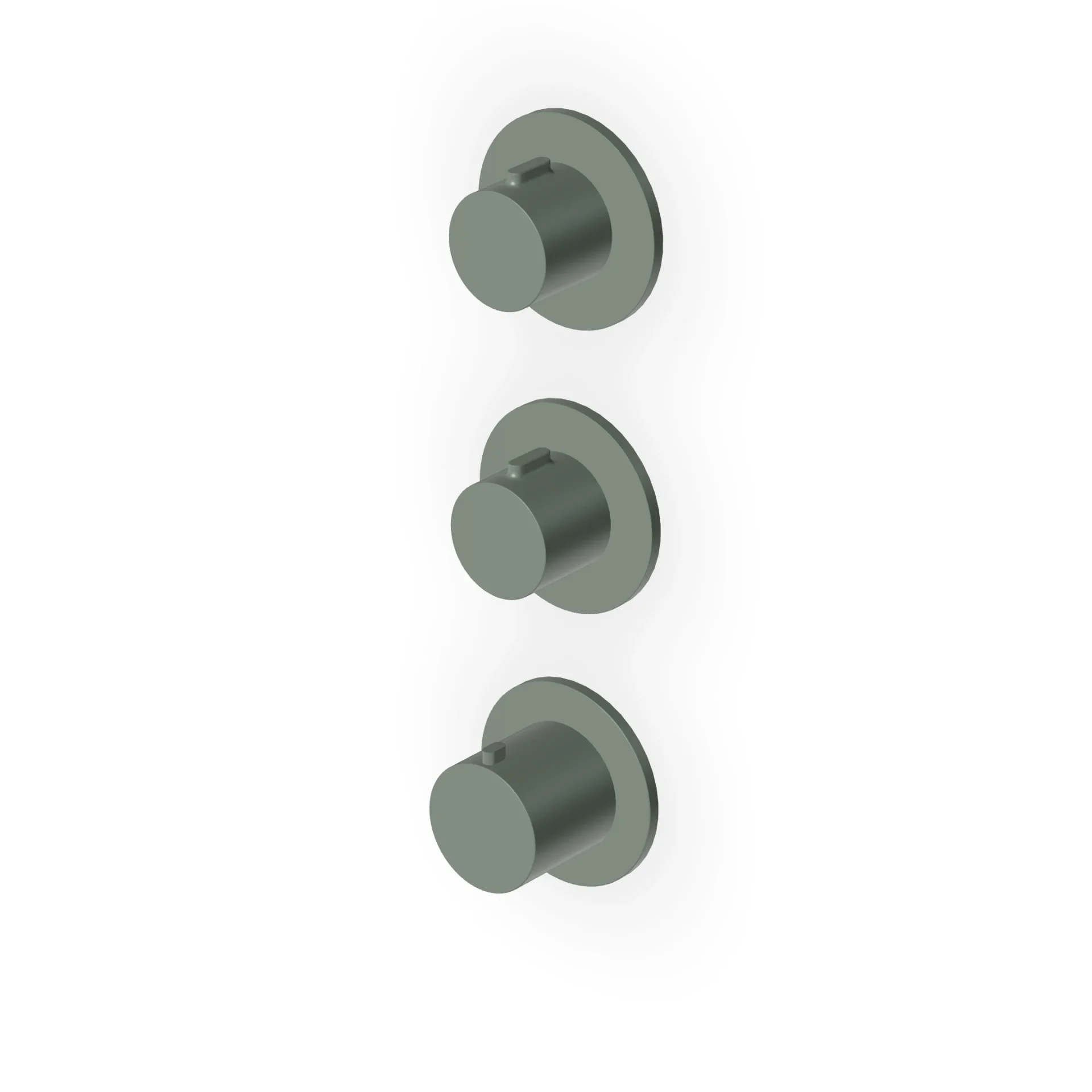Zucchetti Pan S Thermostatic Shower Mixer with 2 Stop Taps ZPA802