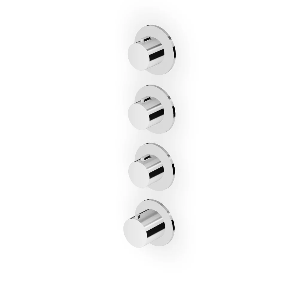 Zucchetti Pan S Thermostatic Mixer with 3 Stop Taps ZPA803