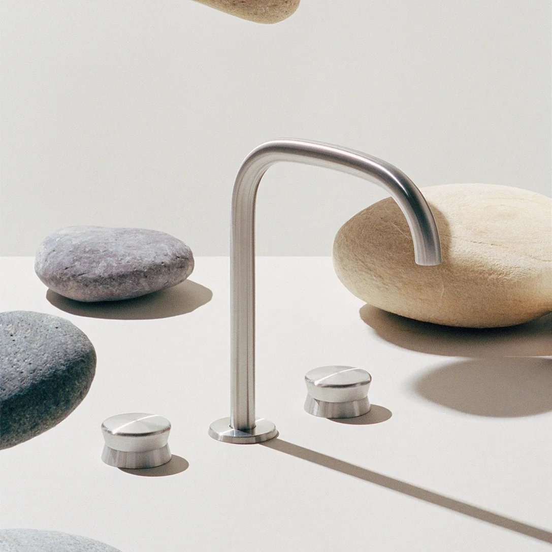 Zucchetti Sablier 3-hole basin mixer with high spout ZSL5343.X