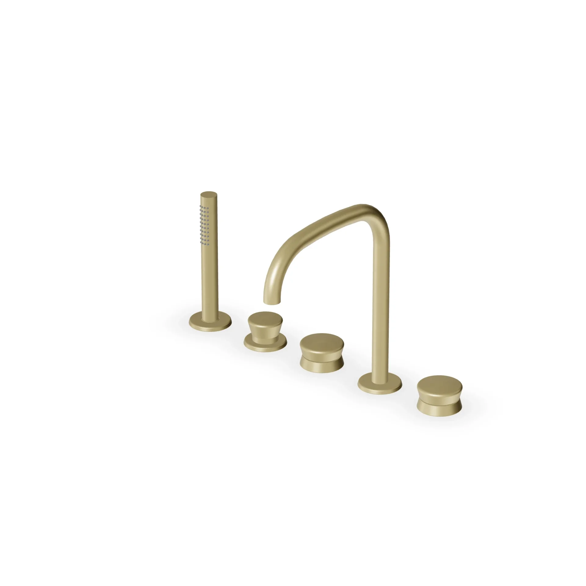 Zucchetti Sablier 5-hole deck-mounted bath mixer ZSL5519.X