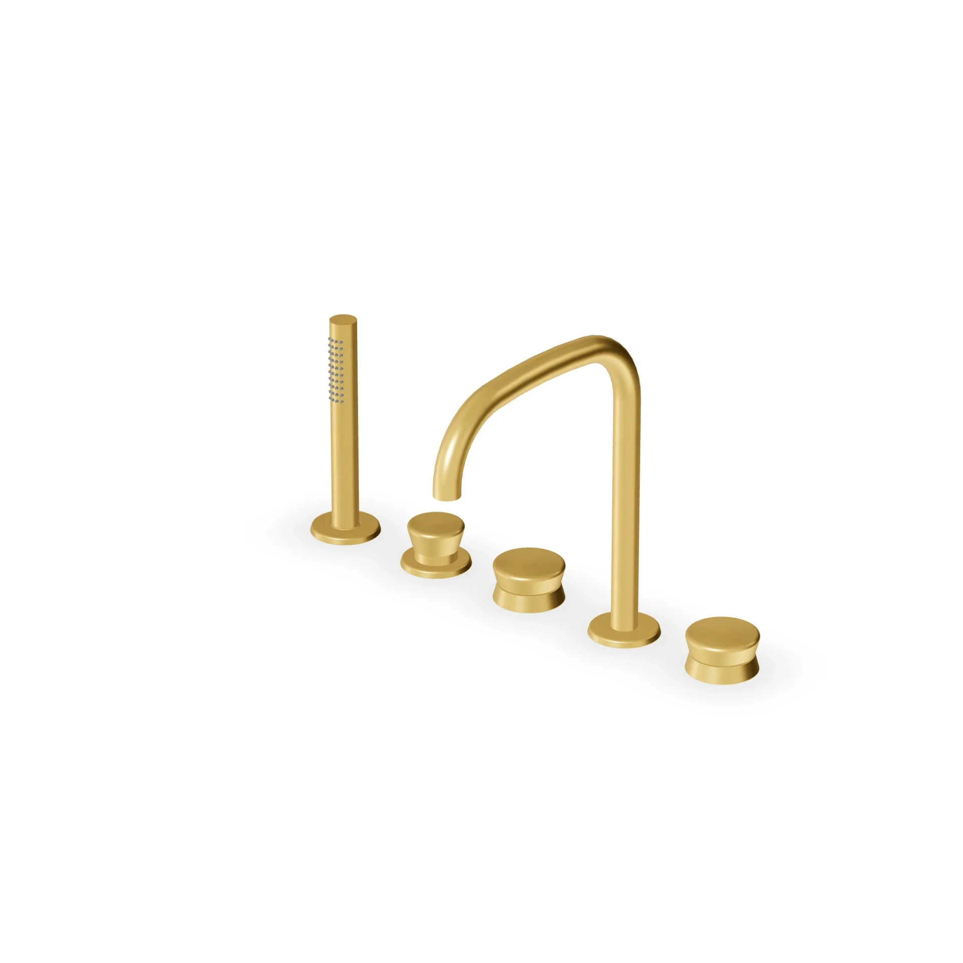 Zucchetti Sablier 5-hole deck-mounted bath mixer ZSL5519.X