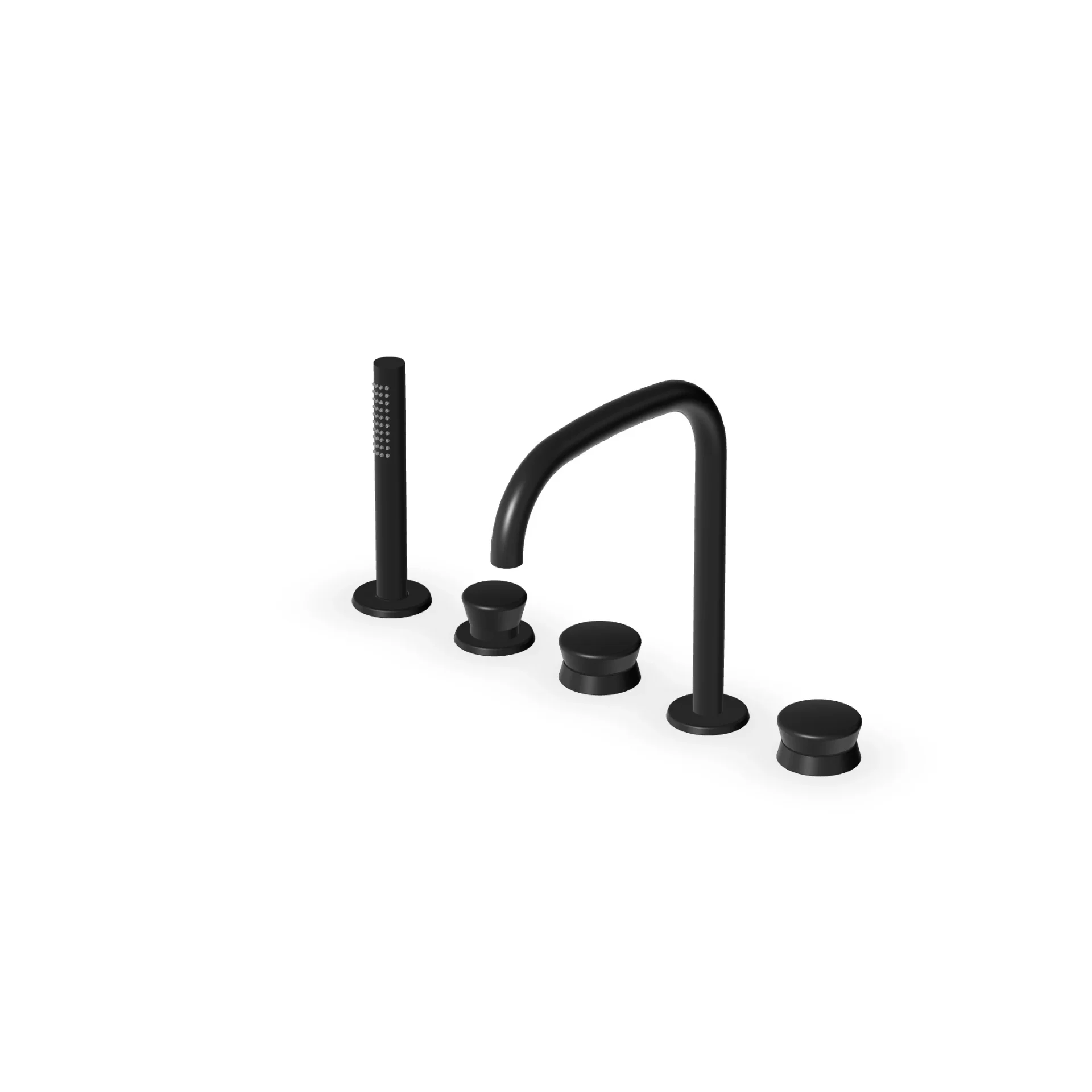 Zucchetti Sablier 5-hole deck-mounted bath mixer ZSL5519.X