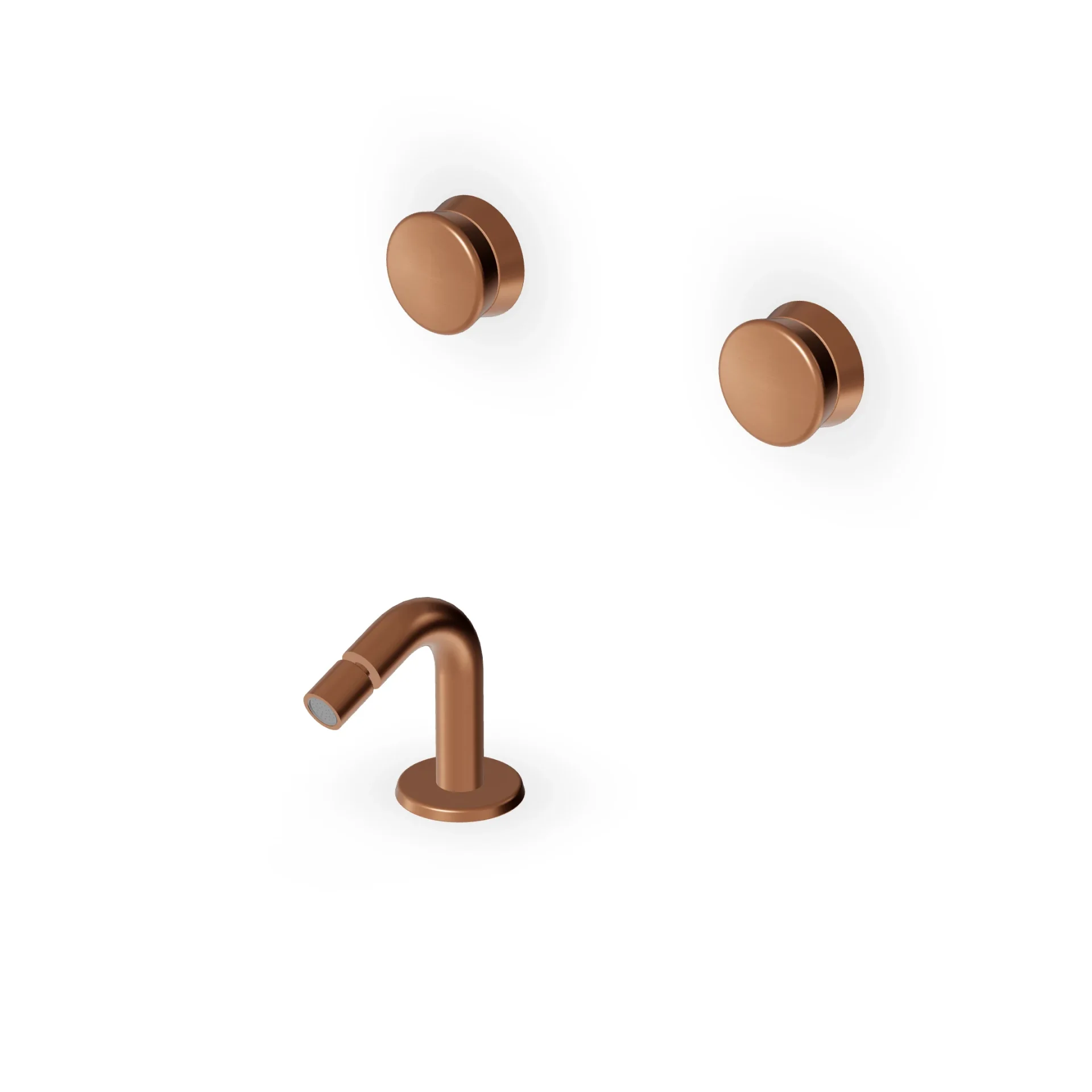 Zucchetti Sablier Bidet Mixer with Deck-Mounted Spout ZSL5737.X